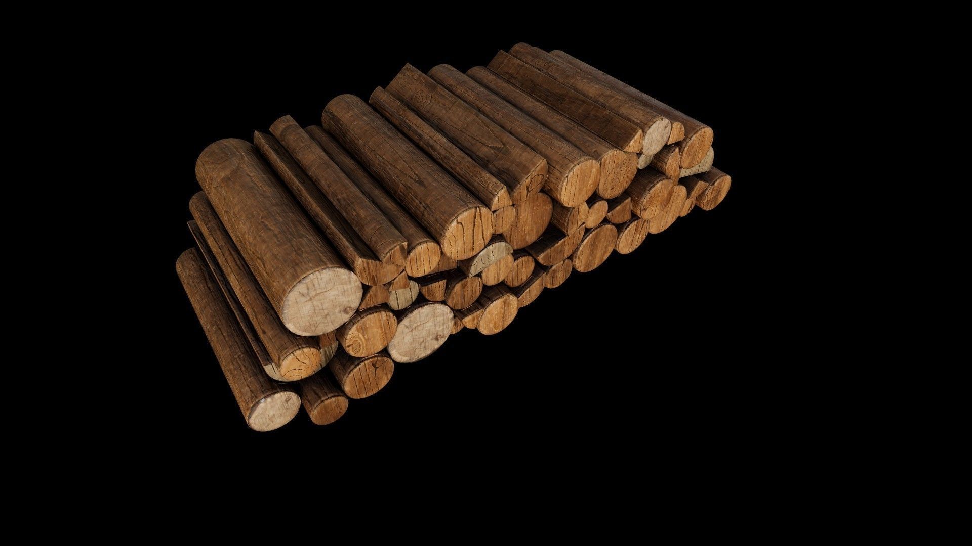 Firewood Logs 3D model_5
