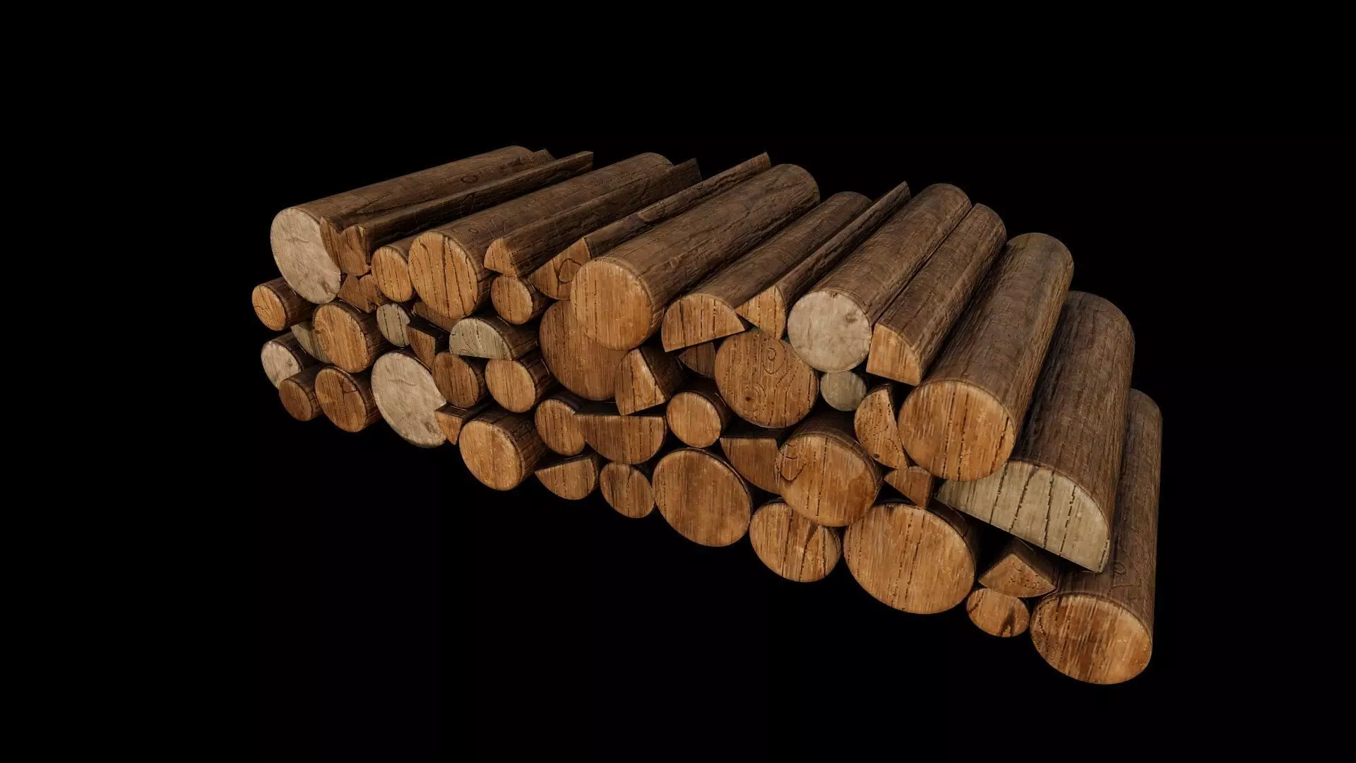 Firewood Logs 3D model_0