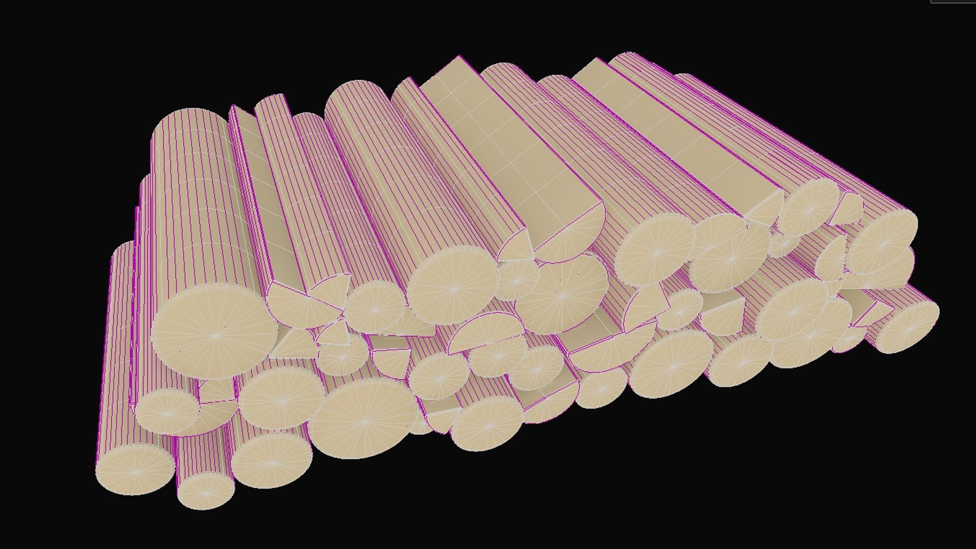 Firewood Logs 3D model_6