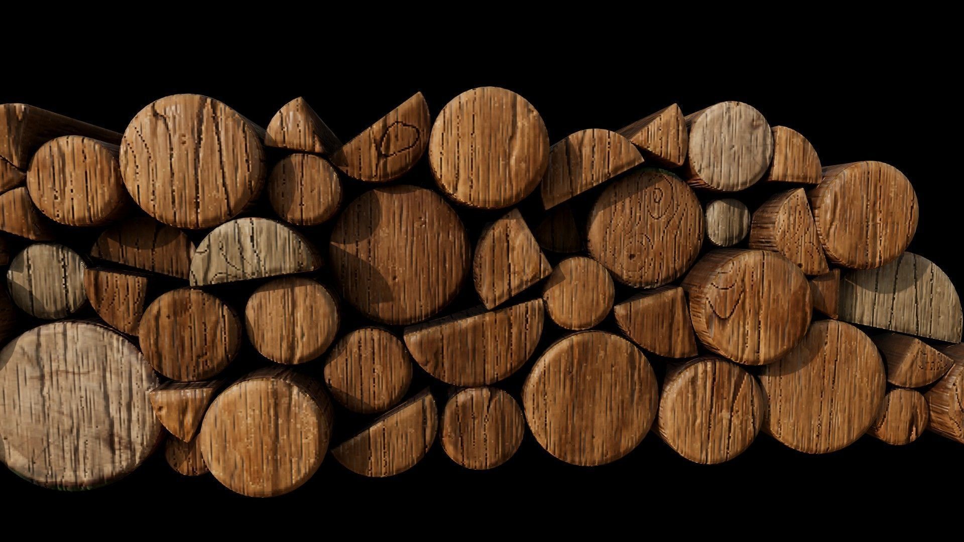 Firewood Logs 3D model_4