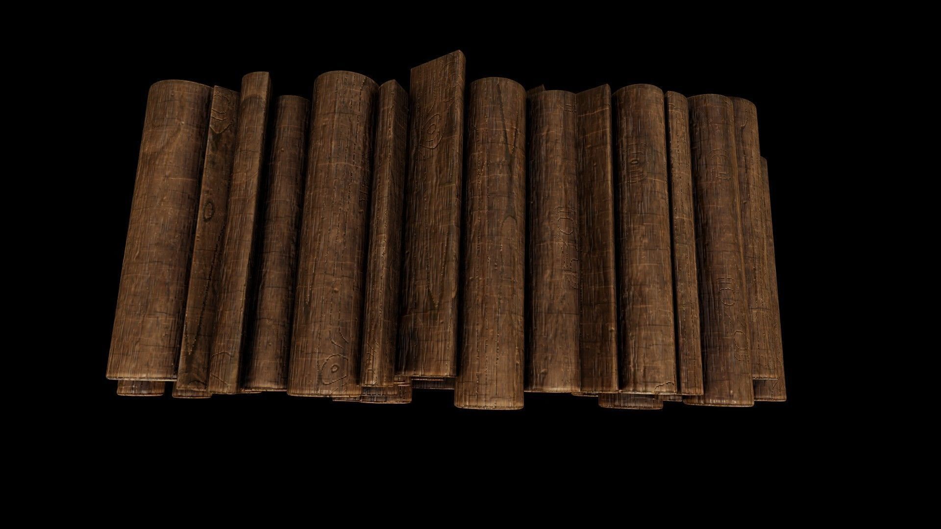 Firewood Logs 3D model_2