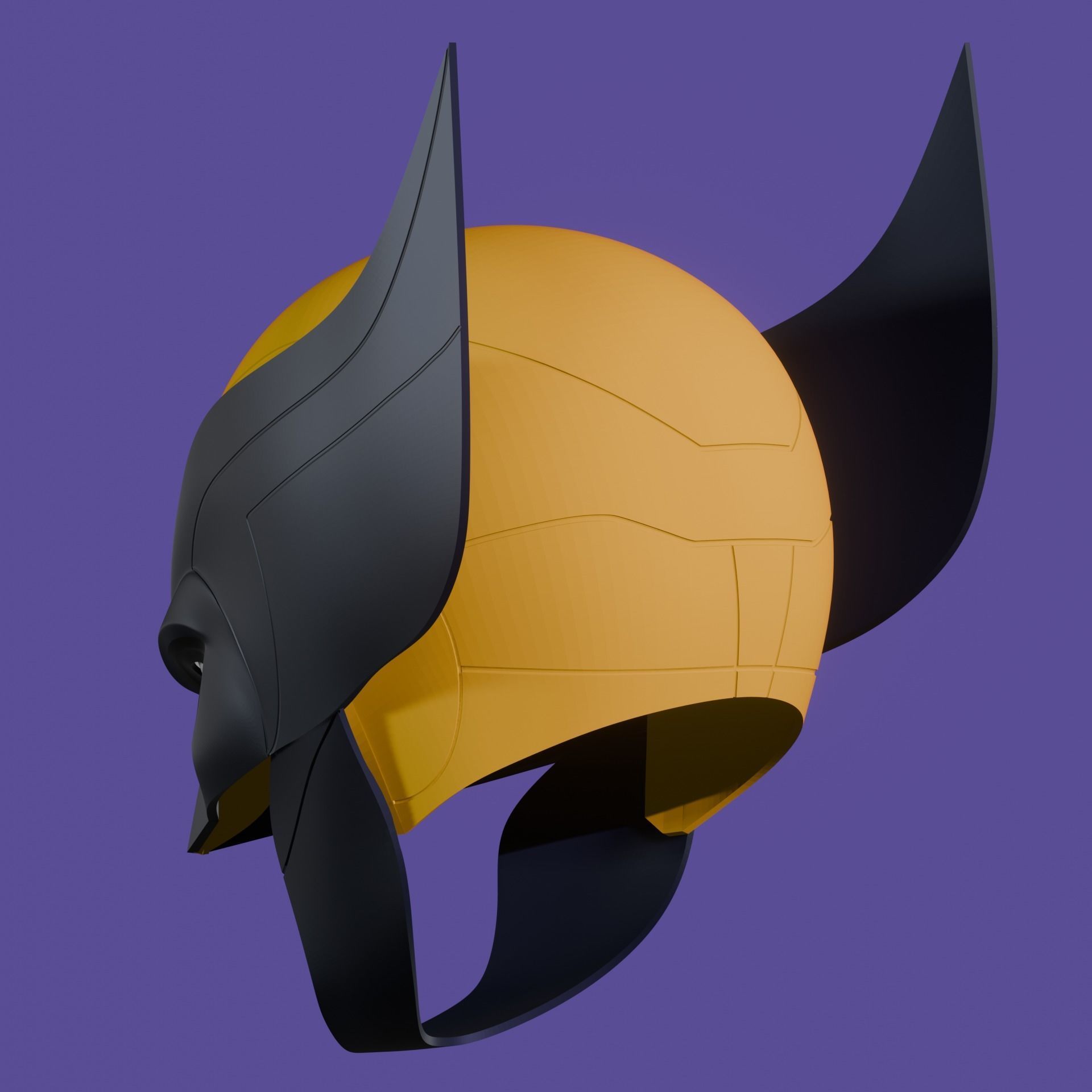 Accurate Wolverine Mask-Helmet- Deadpool 3 3D print model_10