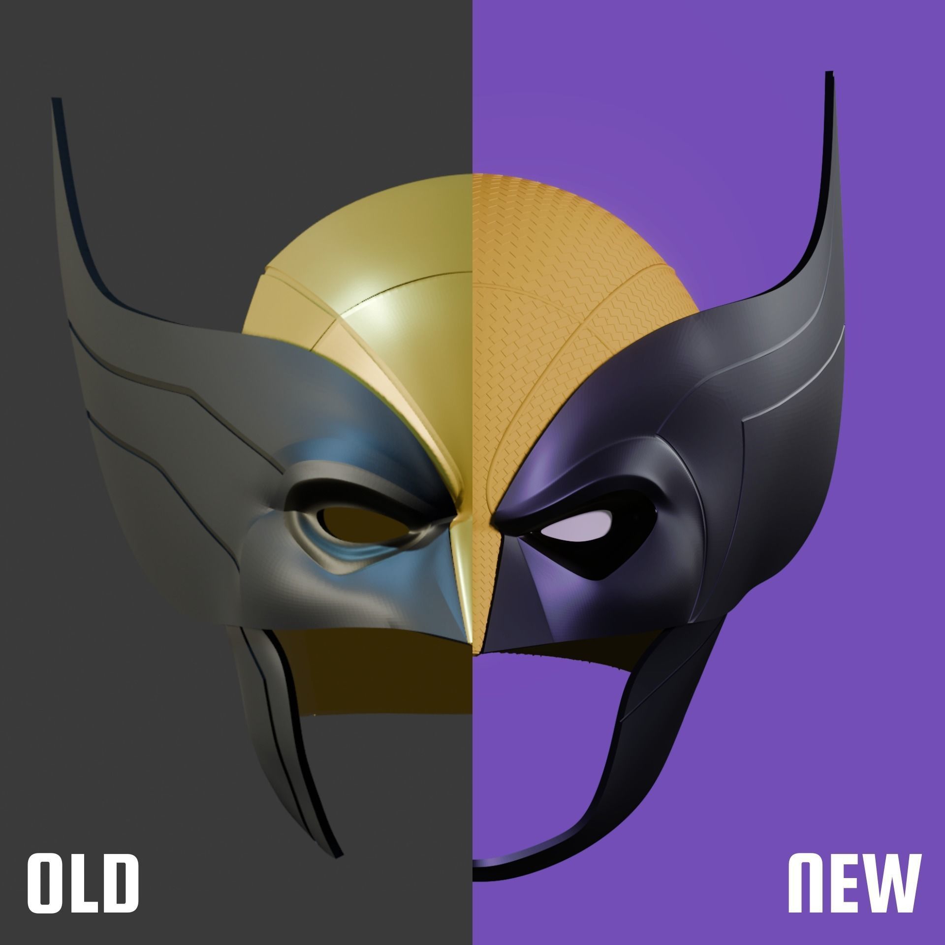 Accurate Wolverine Mask-Helmet- Deadpool 3 3D print model_3