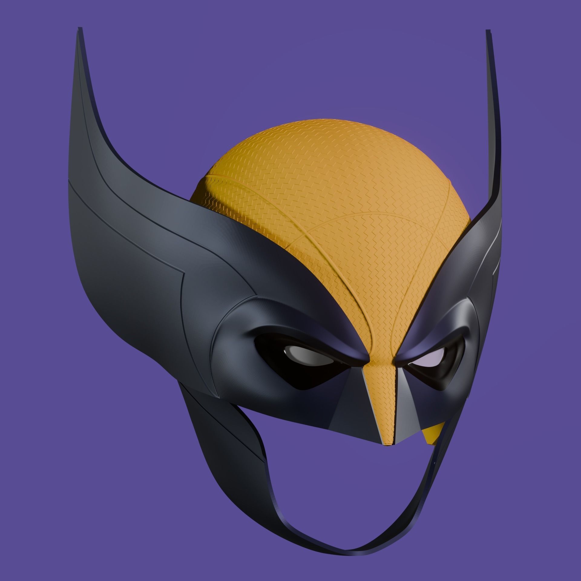 Accurate Wolverine Mask-Helmet- Deadpool 3 3D print model_7