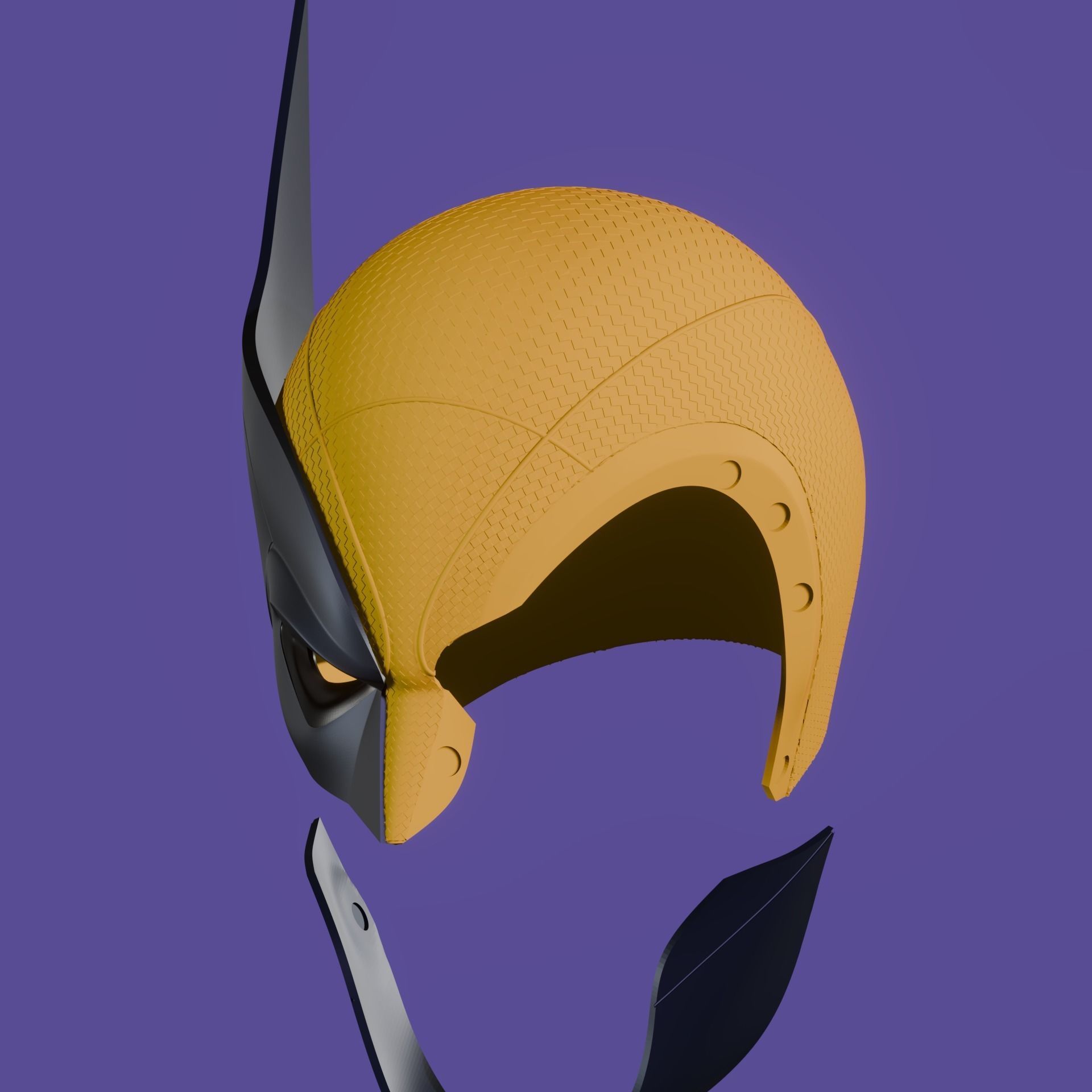 Accurate Wolverine Mask-Helmet- Deadpool 3 3D print model_14