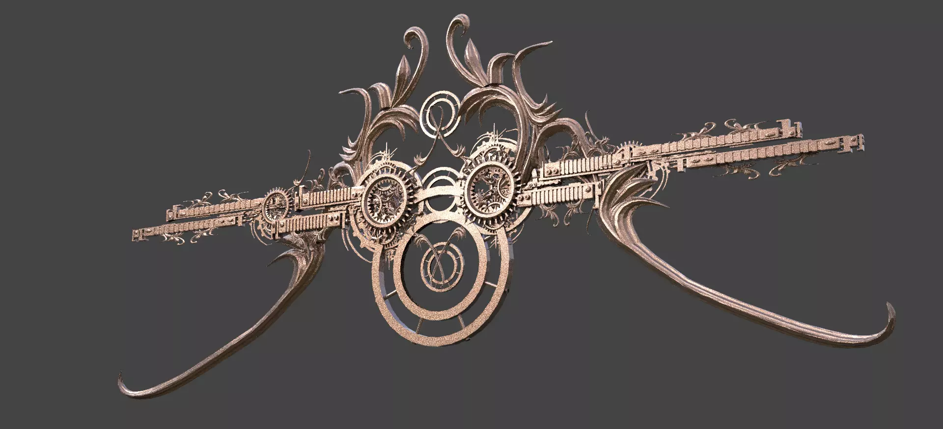 Ra Sci Fi wing 1 Low-poly 3D model_0