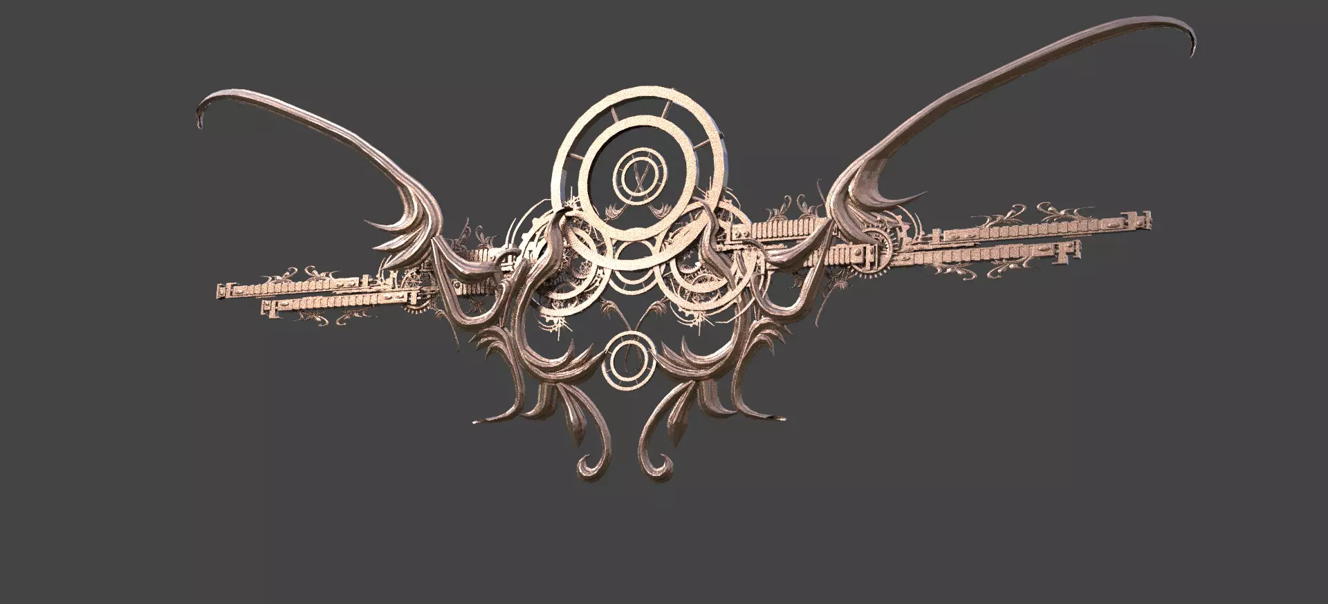 Ra Ascension wings  Low-poly 3D model_0