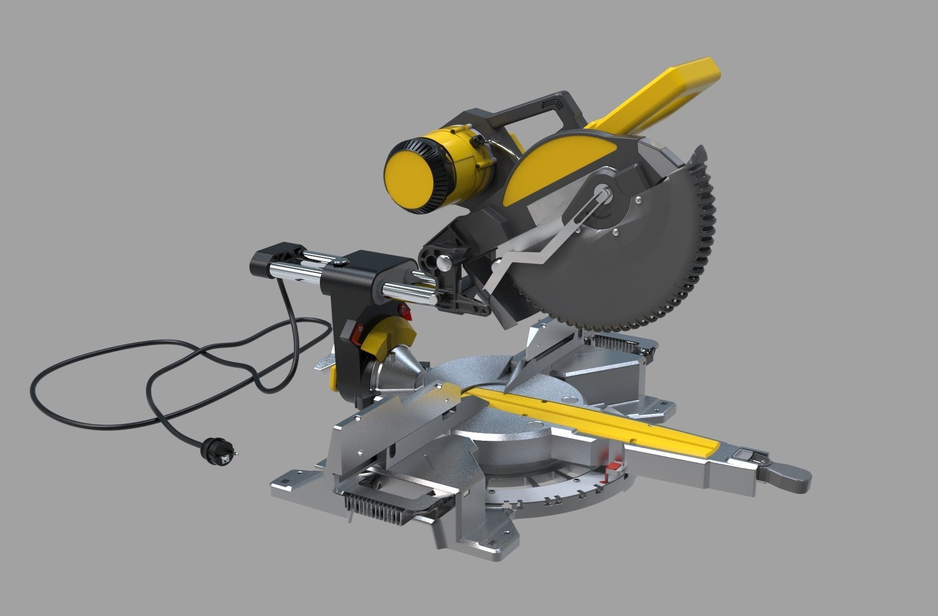 Miter saw alumininum cutter 3d model   3D model_5