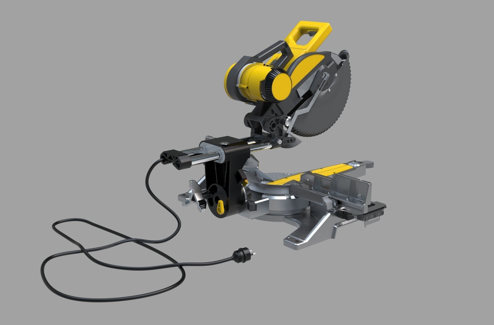 Miter saw alumininum cutter 3d model   3D model_2