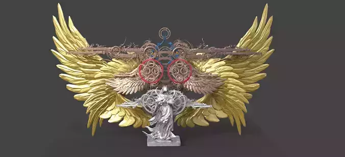 Akhenaten Fallen angel wings