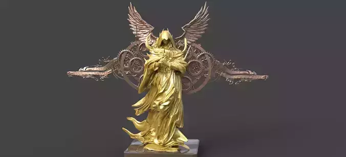 Fallen Angel mech wings 3D model