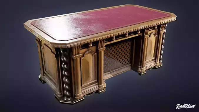 PIRATES - Captains Desk 01 - NANITE 3D model