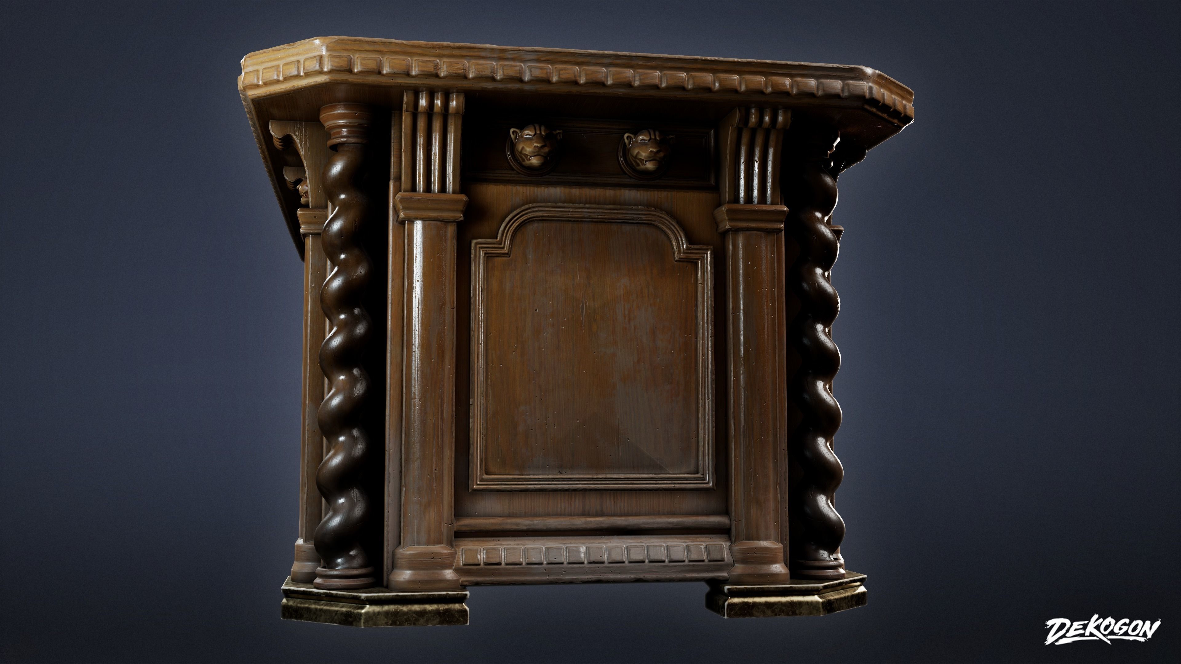 PIRATES - Captains Desk 01 - NANITE 3D model_10