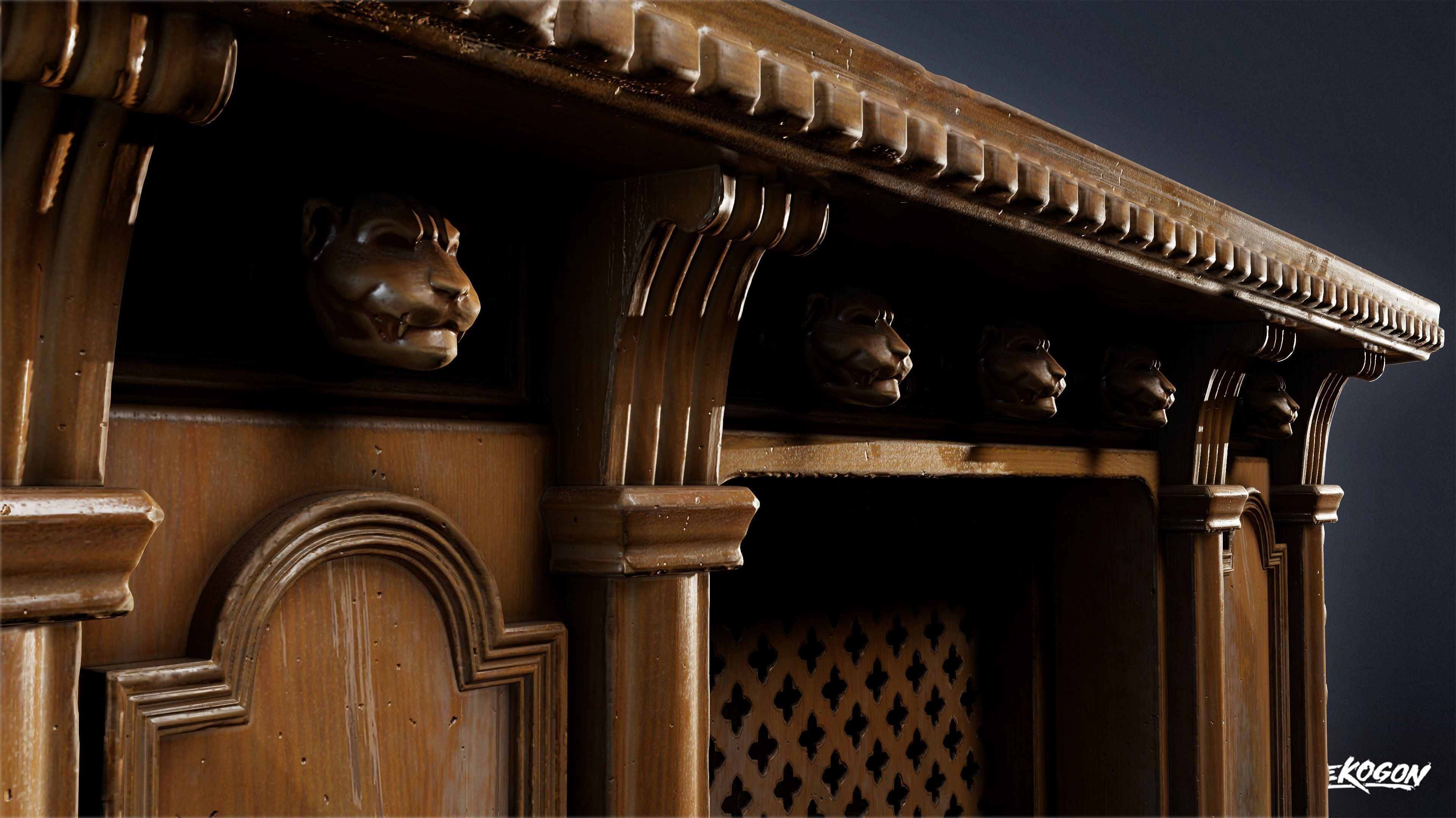 PIRATES - Captains Desk 01 - NANITE 3D model_2