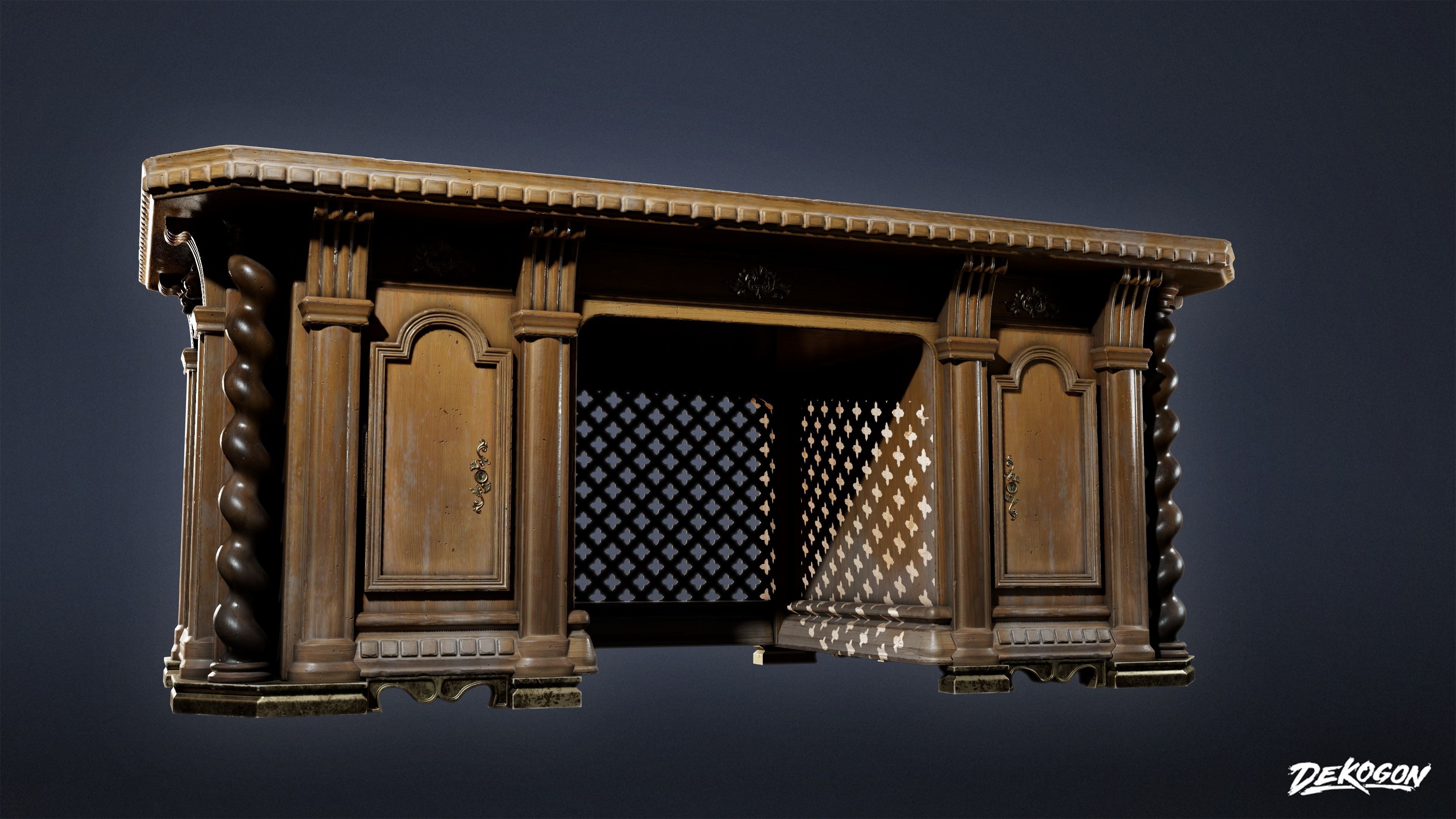 PIRATES - Captains Desk 01 - NANITE 3D model_7