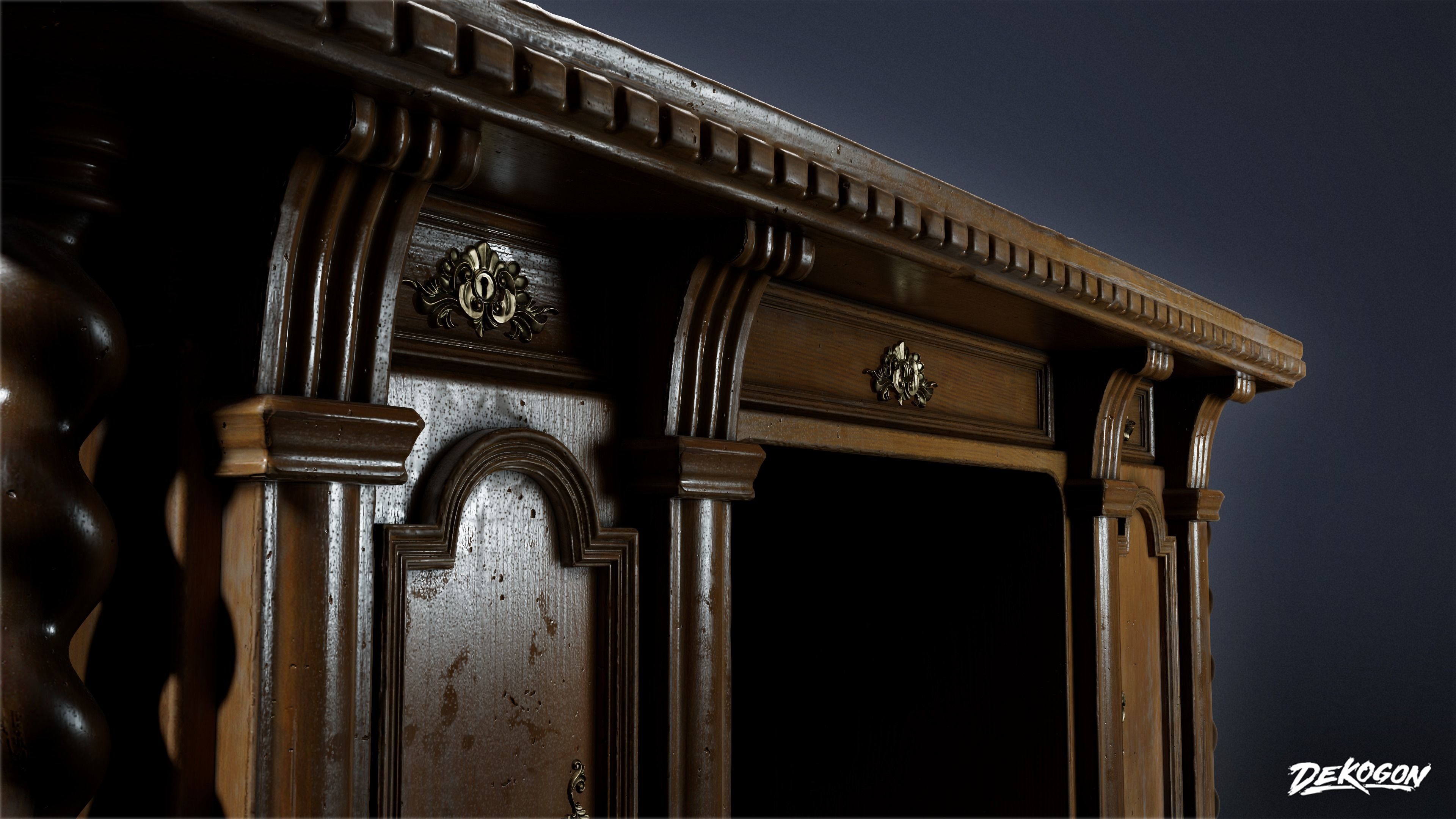 PIRATES - Captains Desk 01 - NANITE 3D model_6