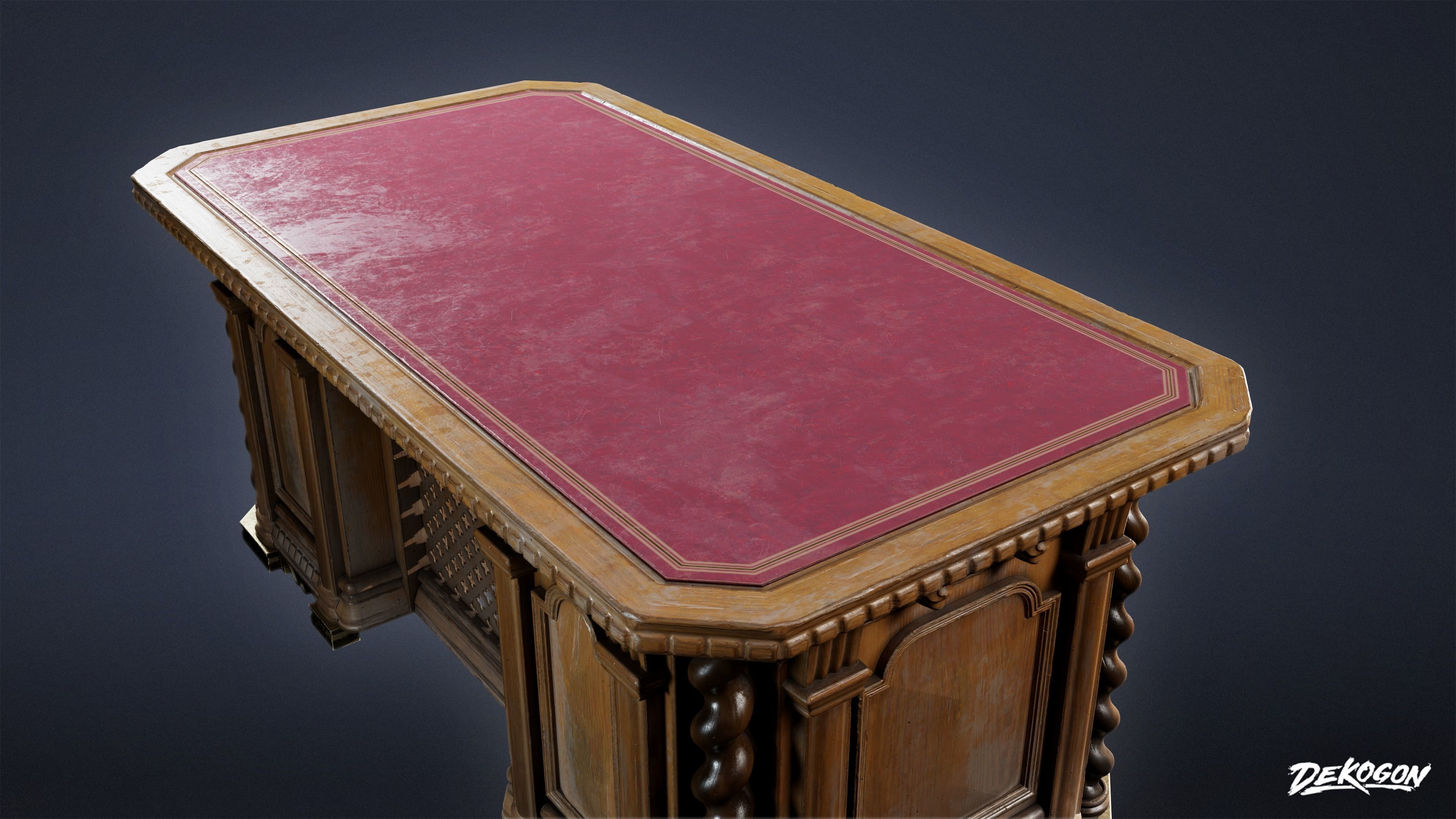 PIRATES - Captains Desk 01 - NANITE 3D model_9