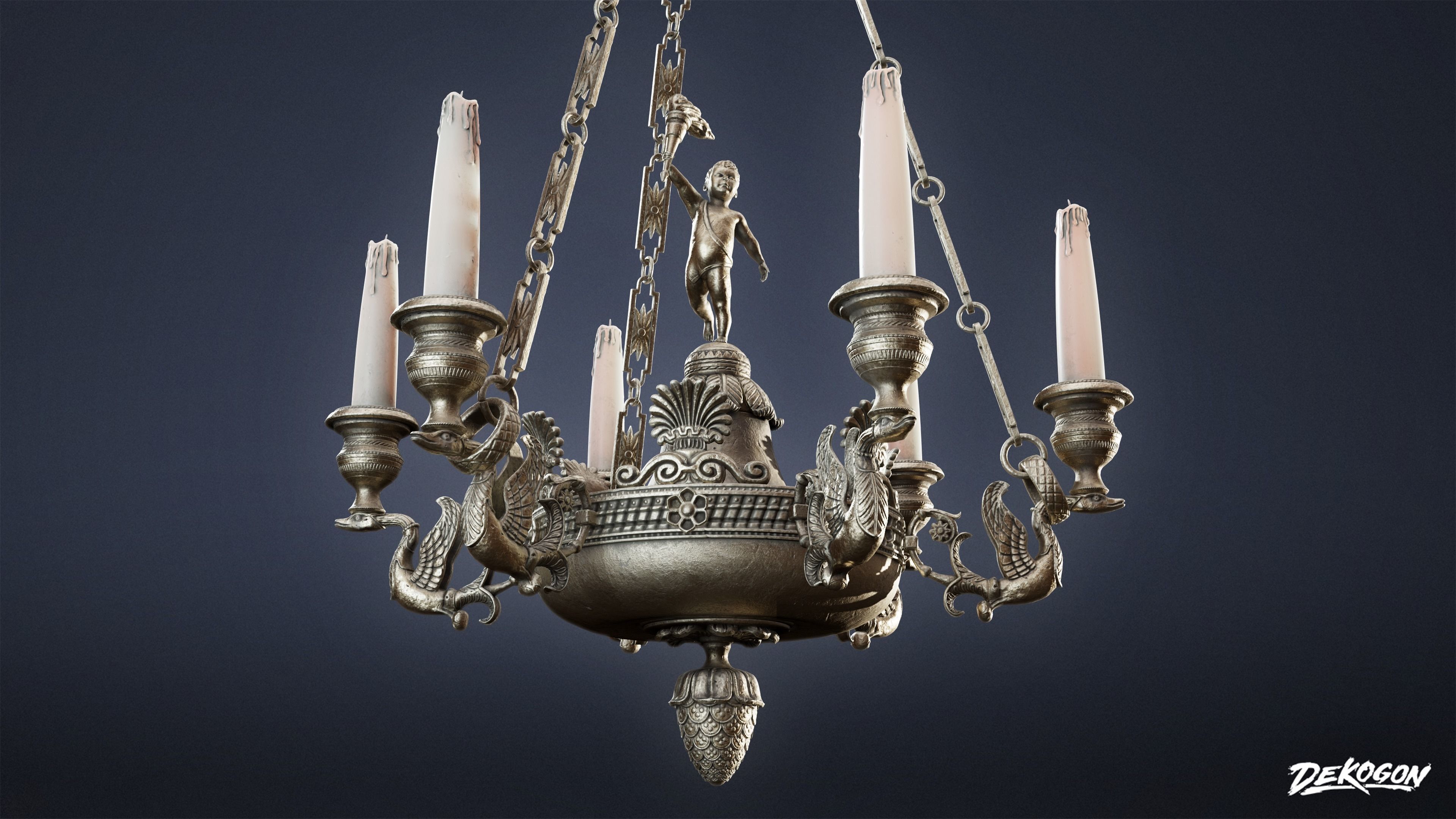 PIRATES - Chandelier 01 - NANITE 3D model_7