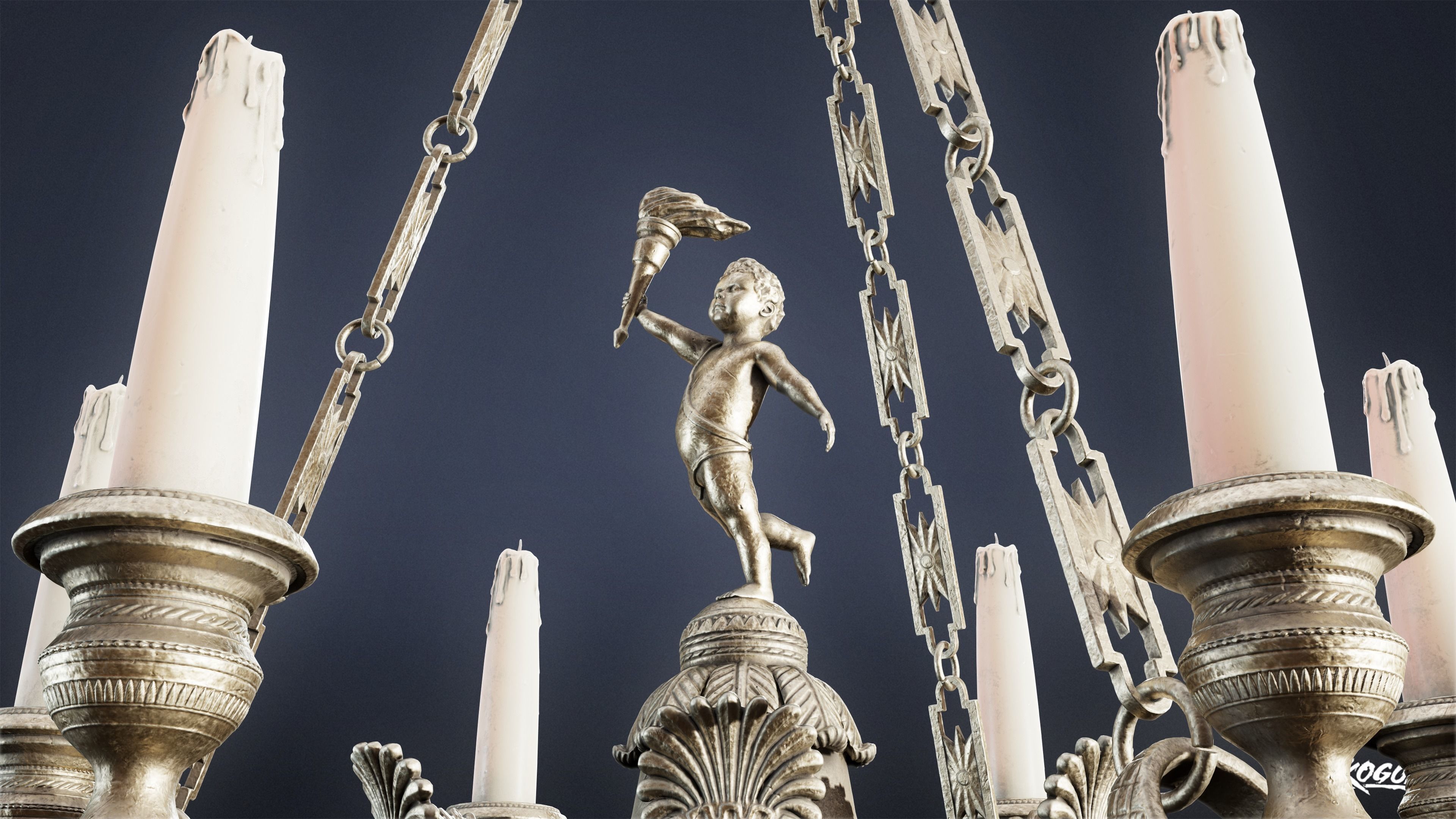 PIRATES - Chandelier 01 - NANITE 3D model_3