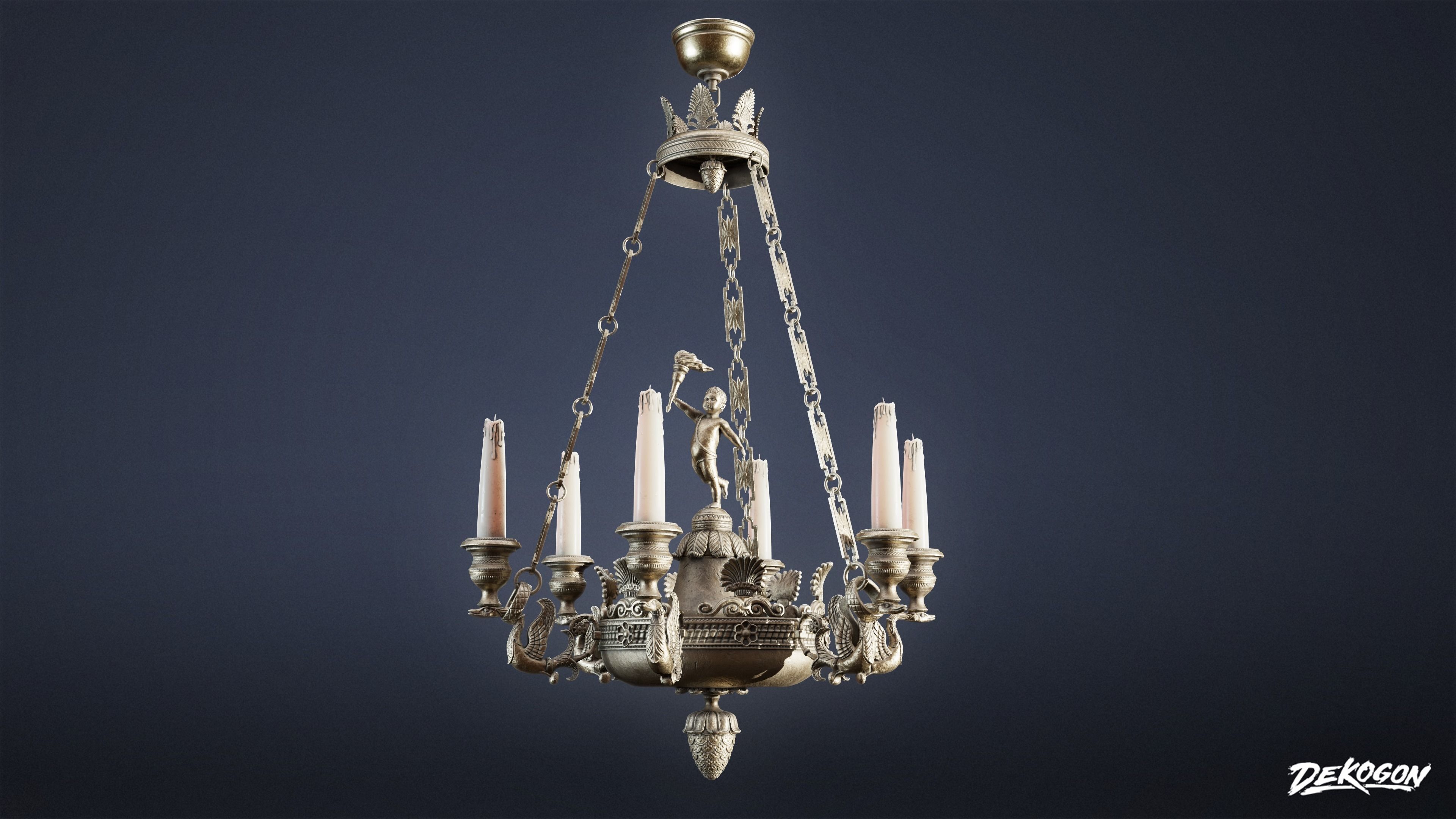 PIRATES - Chandelier 01 - NANITE 3D model_8