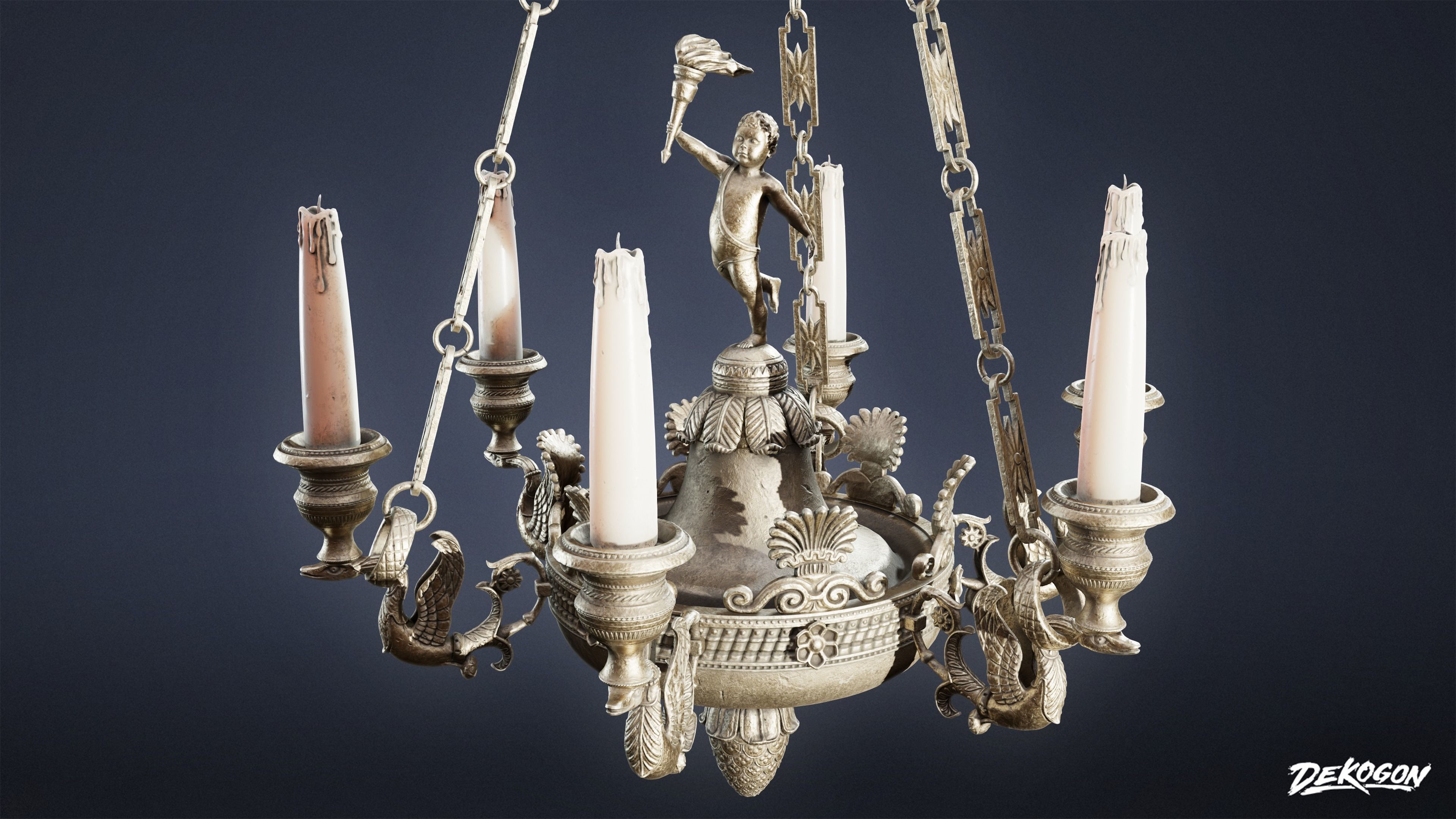 PIRATES - Chandelier 01 - NANITE 3D model_5