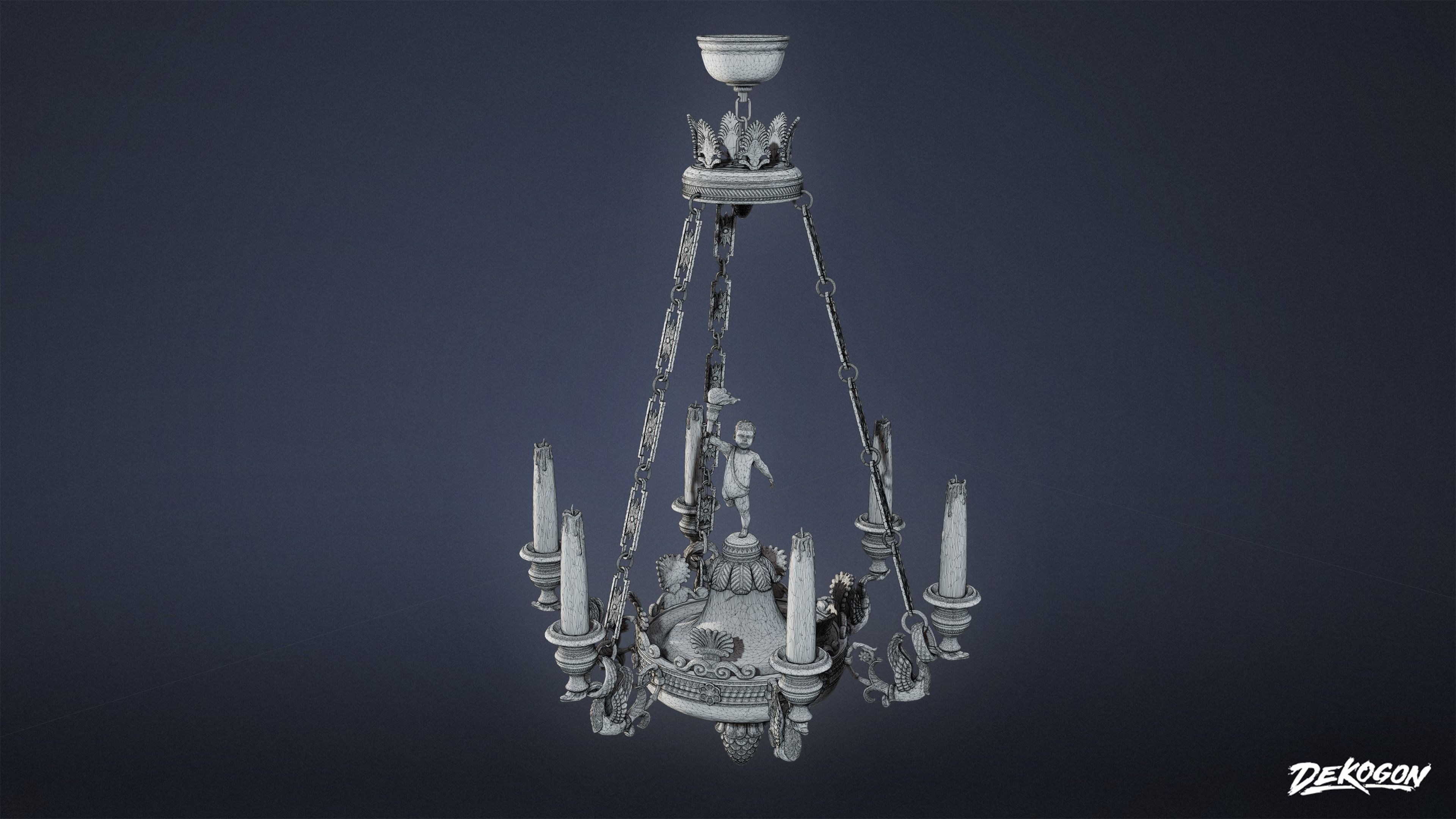 PIRATES - Chandelier 01 - NANITE 3D model_1