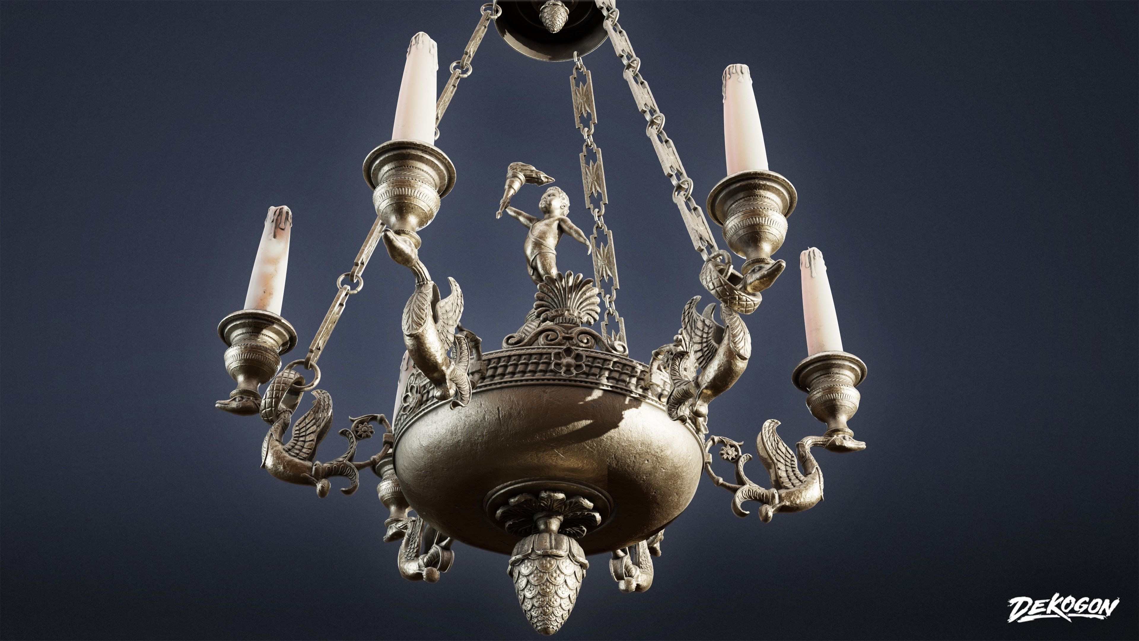 PIRATES - Chandelier 01 - NANITE 3D model_6