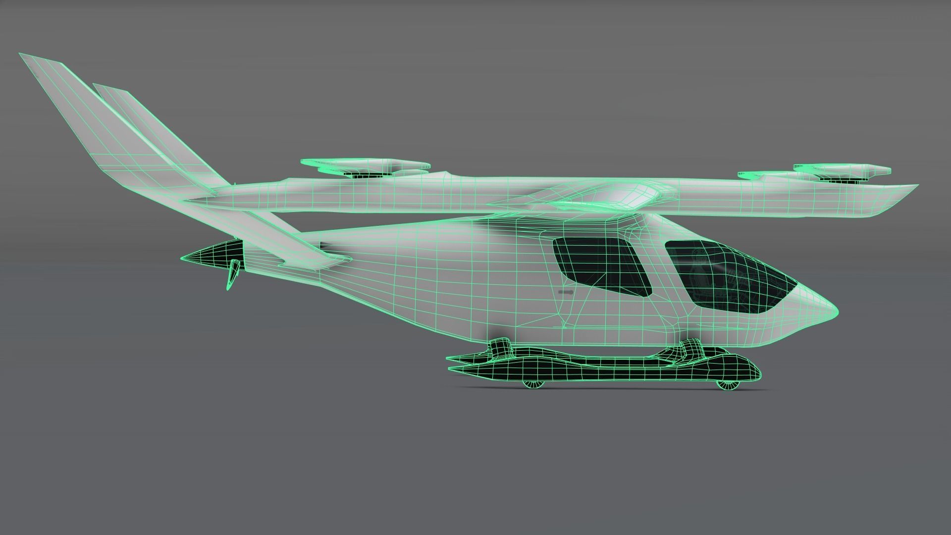 BETA Alia-250 Low-poly 3D model_8