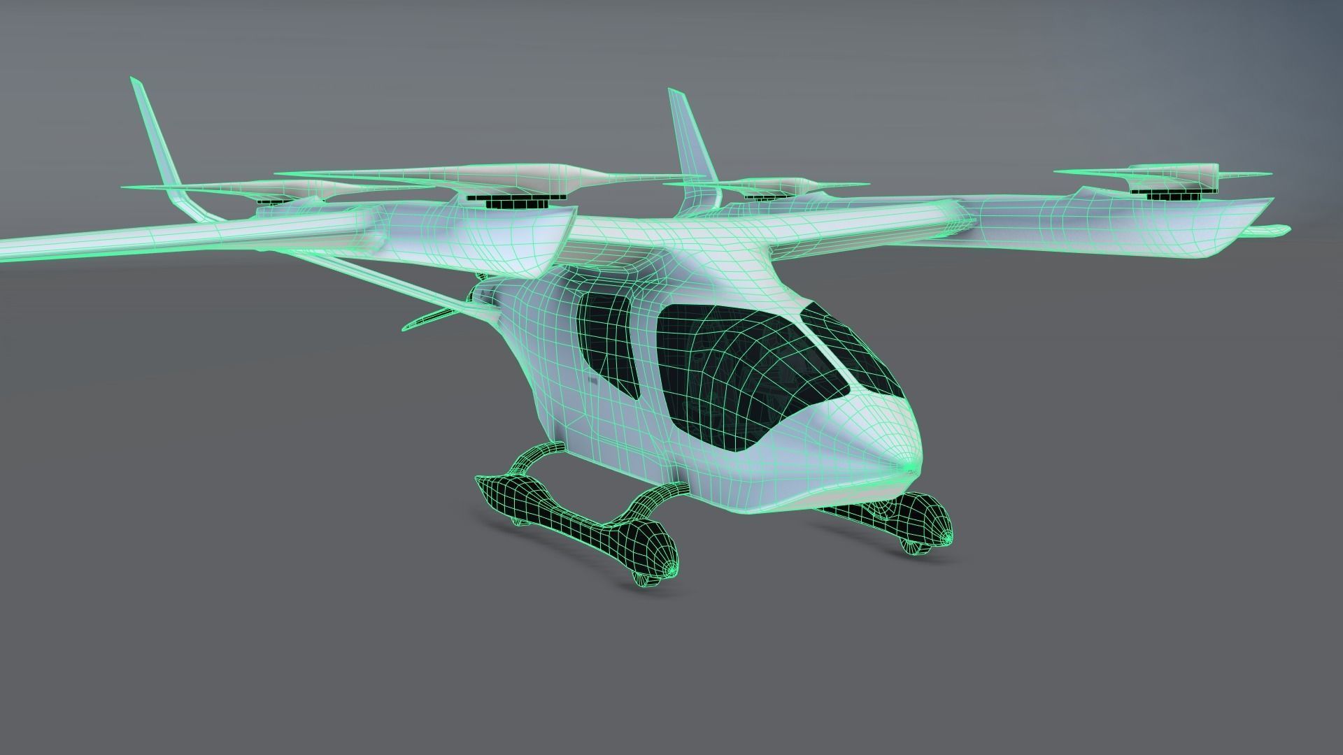 BETA Alia-250 Low-poly 3D model_2
