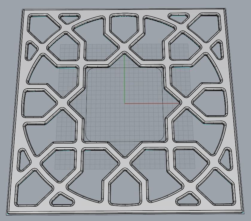 light switch fancy frame 3D print model_2