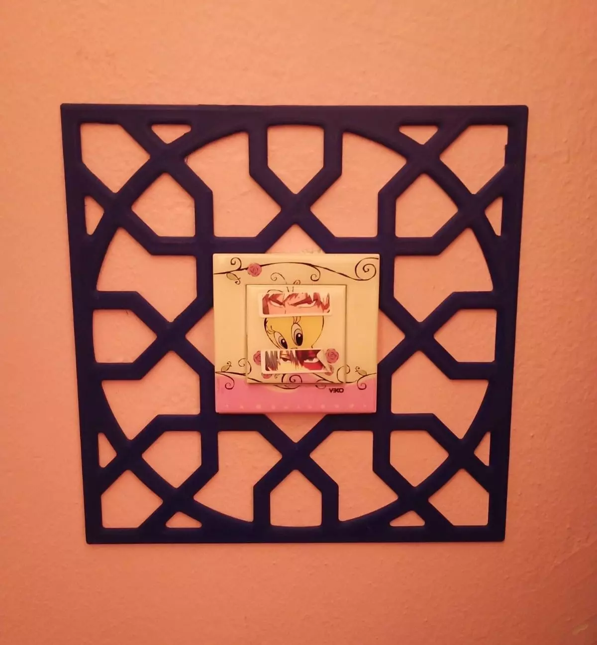 light switch fancy frame 3D print model_0