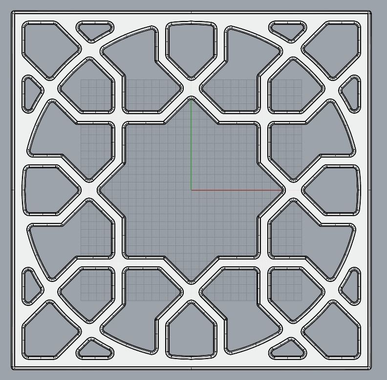 light switch fancy frame 3D print model_4