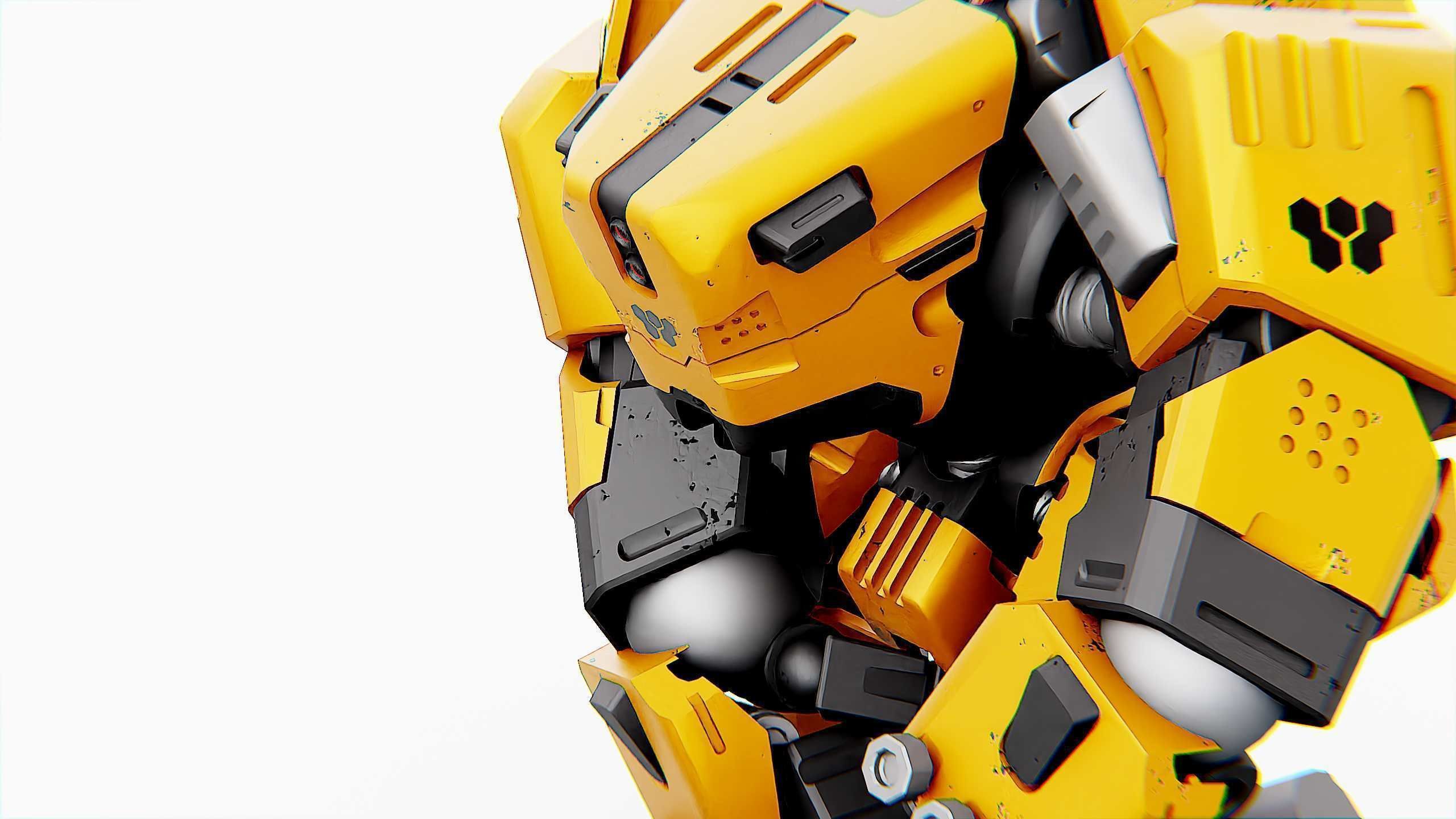 BIOMECH BOT Rigged for Unreal Engine - Unity - MIXAMO 3D model_20