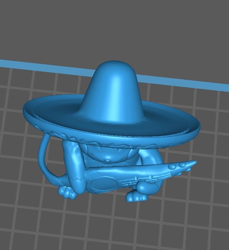 Raichu mariachi pokemon figura fanart 3D print model_6