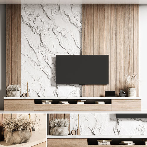 Tv wall NZ 07 3D model