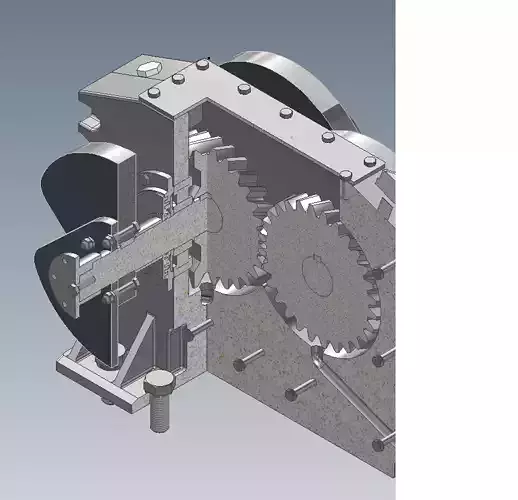 Hoffmann Exciter Gearbox based off Schenk Design  3D model