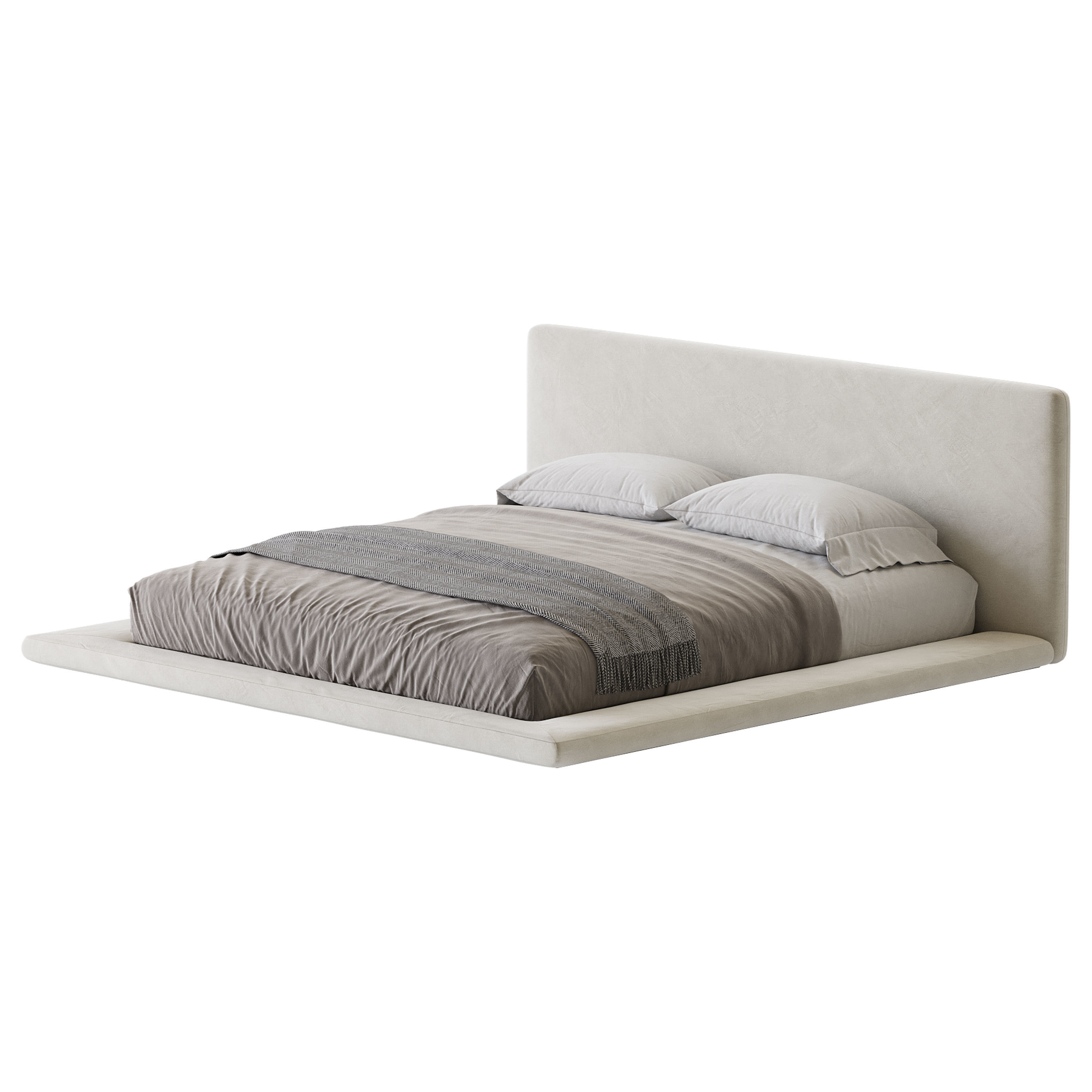 Minimalist Bed 3D model_1
