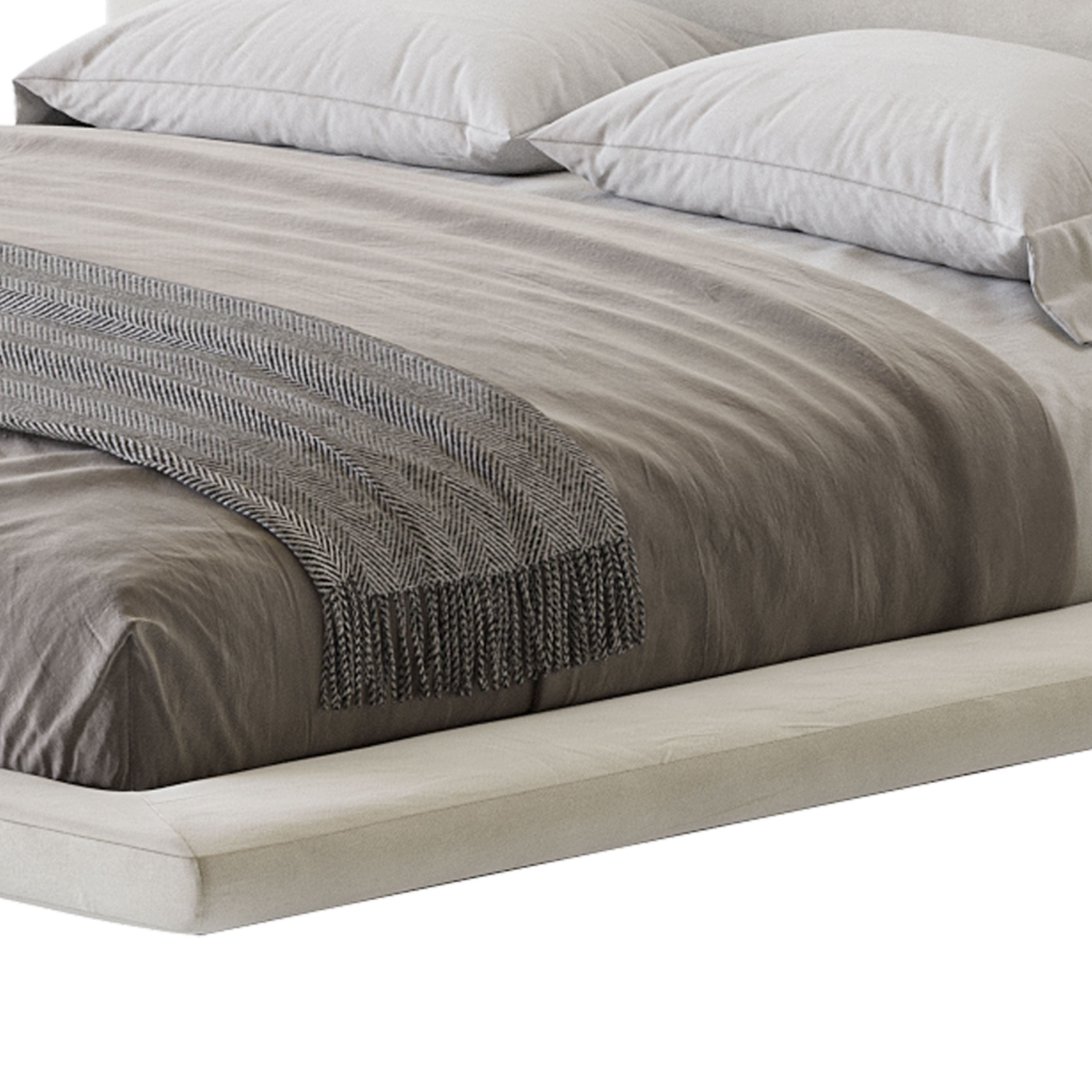 Minimalist Bed 3D model_4