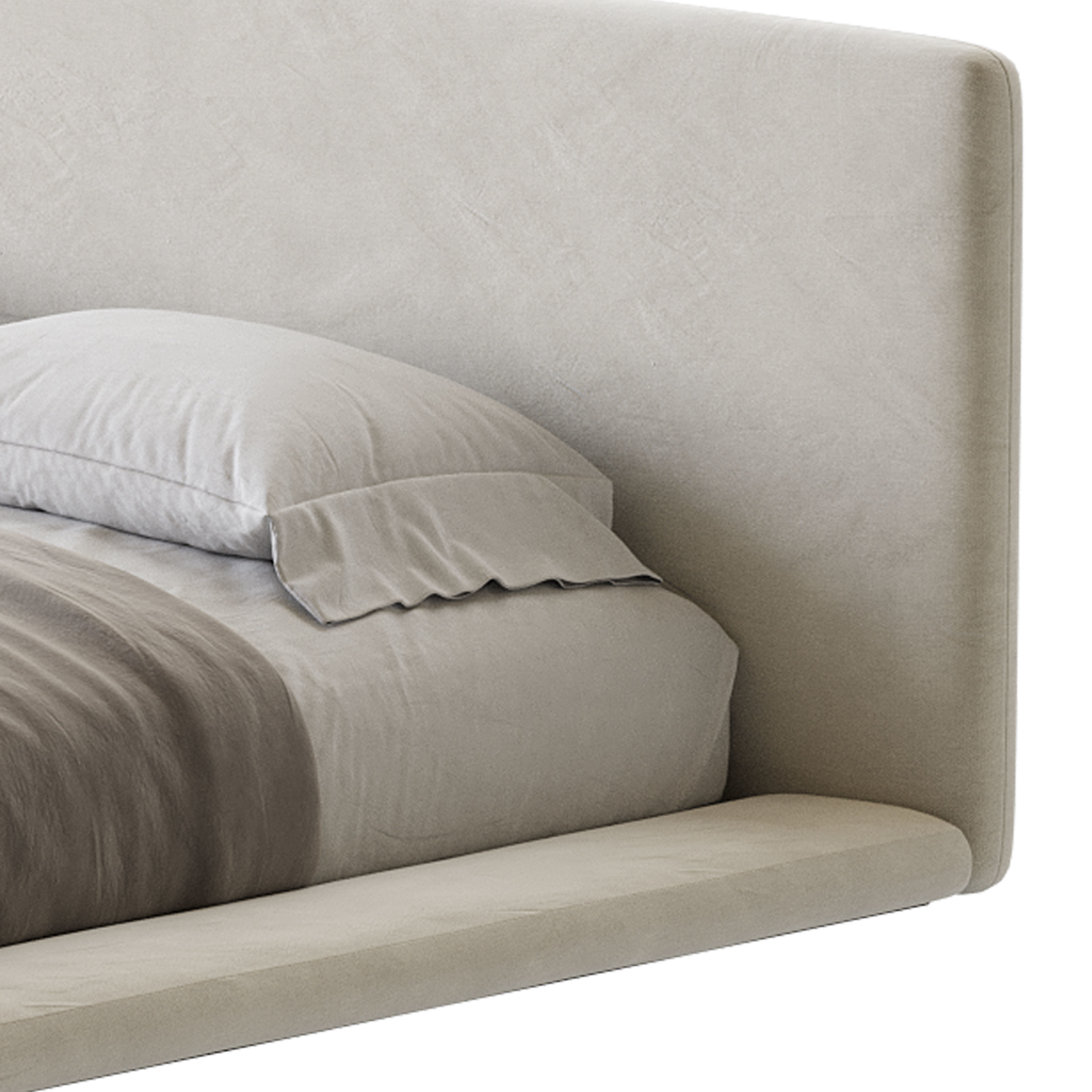 Minimalist Bed 3D model_3