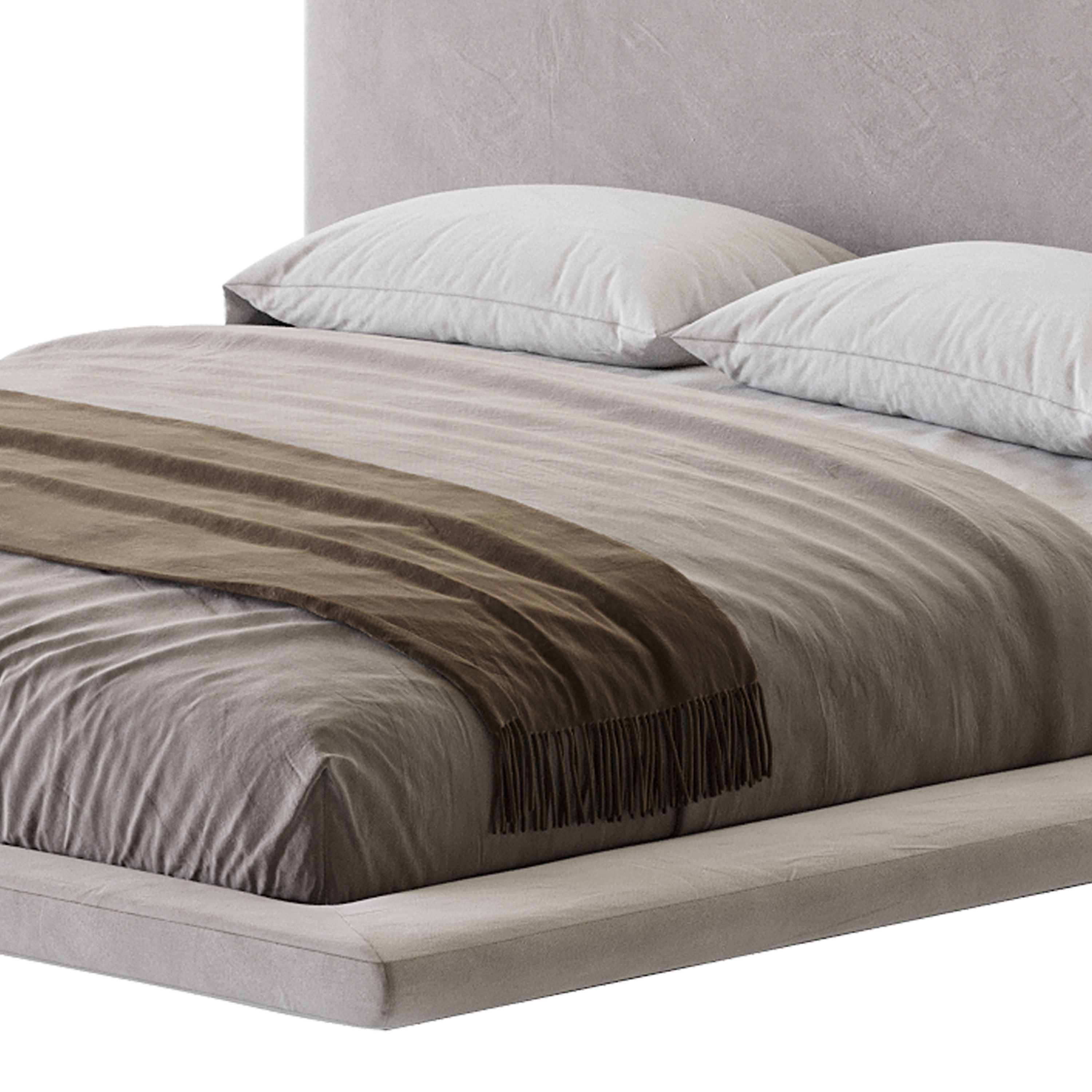 Minimalist Bed 3D model_18
