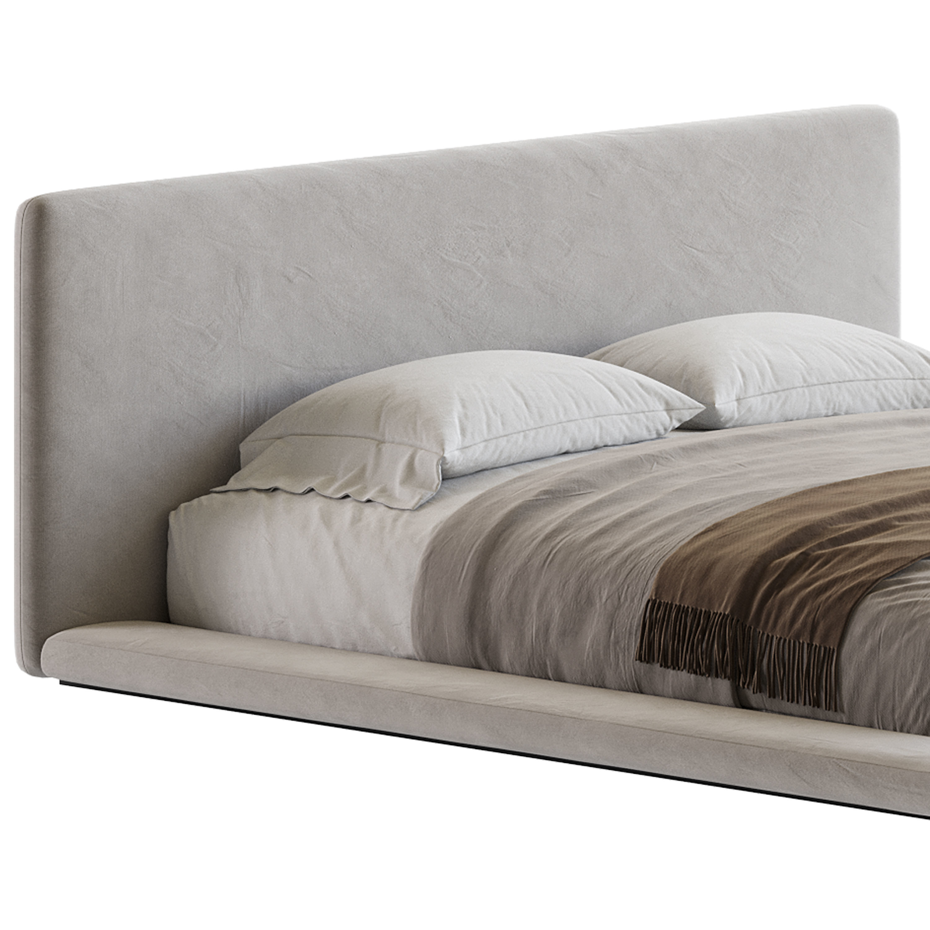 Minimalist Bed 3D model_13