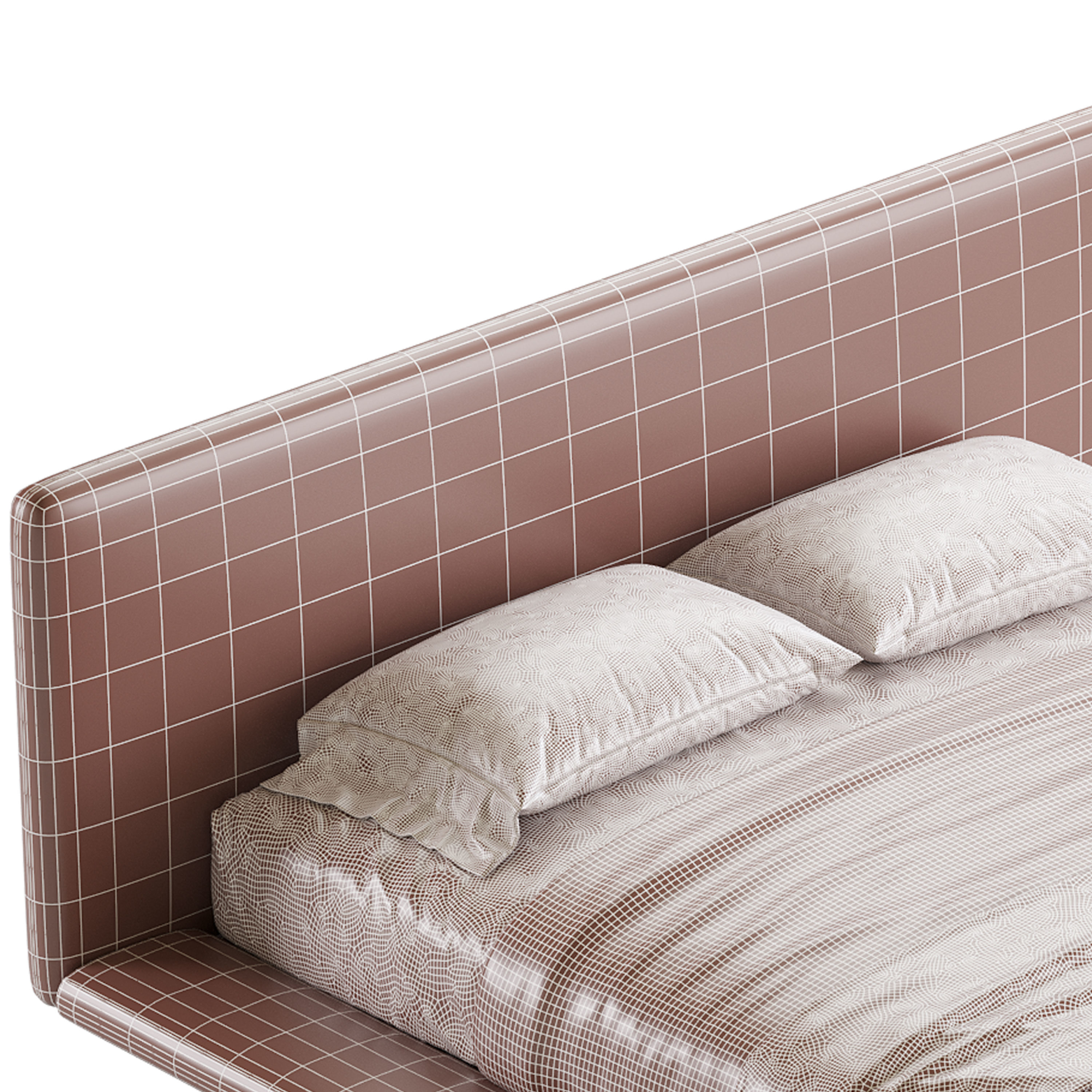 Minimalist Bed 3D model_21