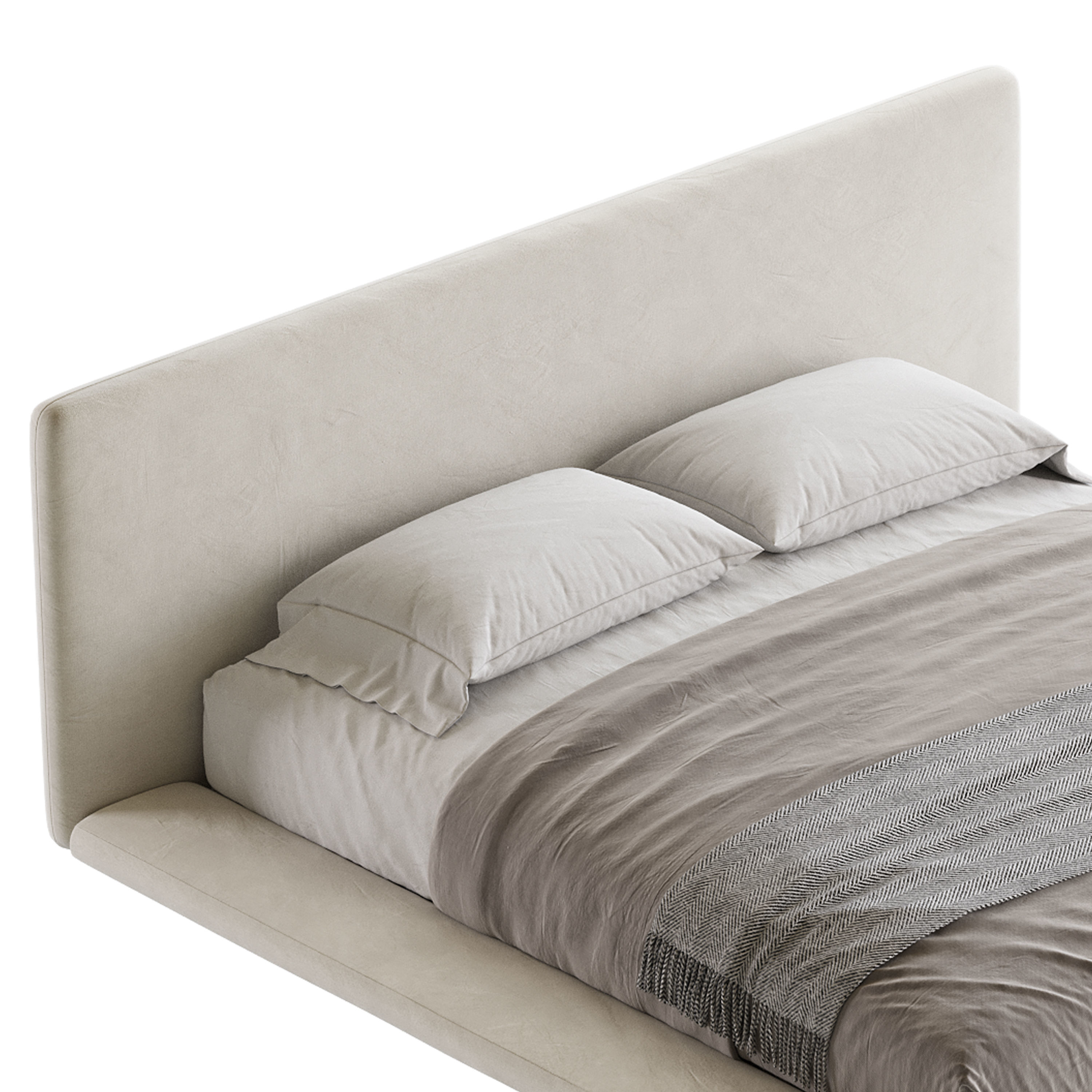Minimalist Bed 3D model_10