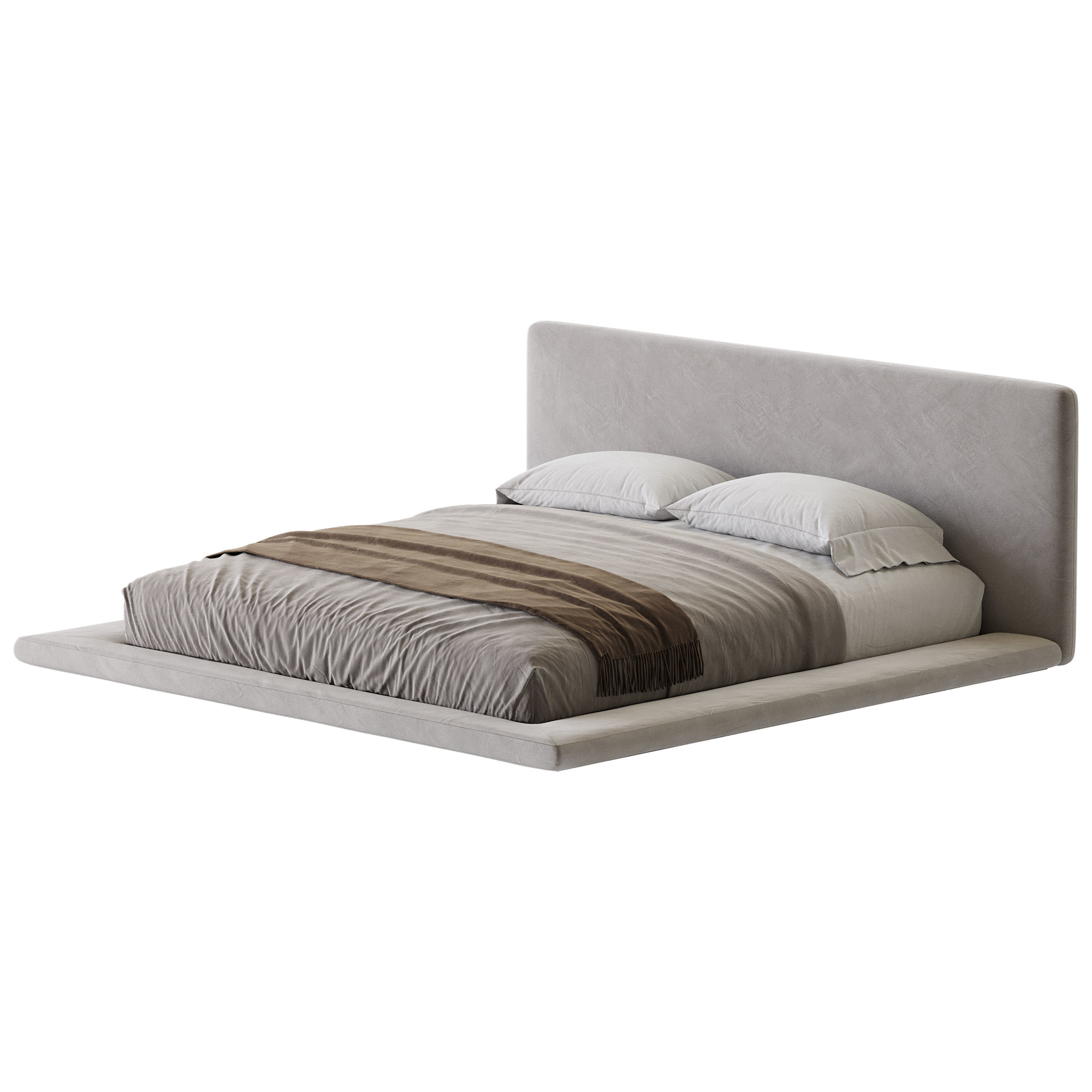 Minimalist Bed 3D model_16