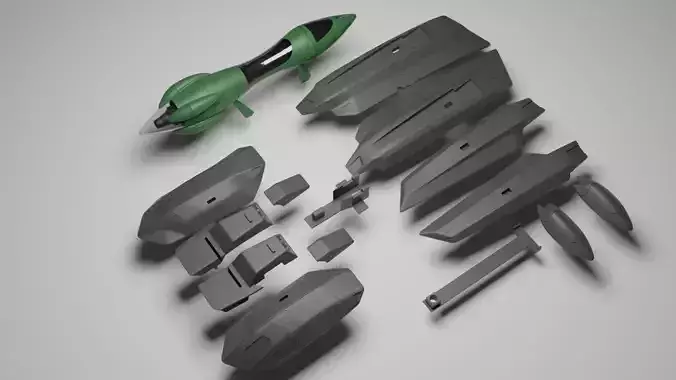 MACROSS PLUS YF-21 FastPack for BANDAI 1 100 model kit 3D print model