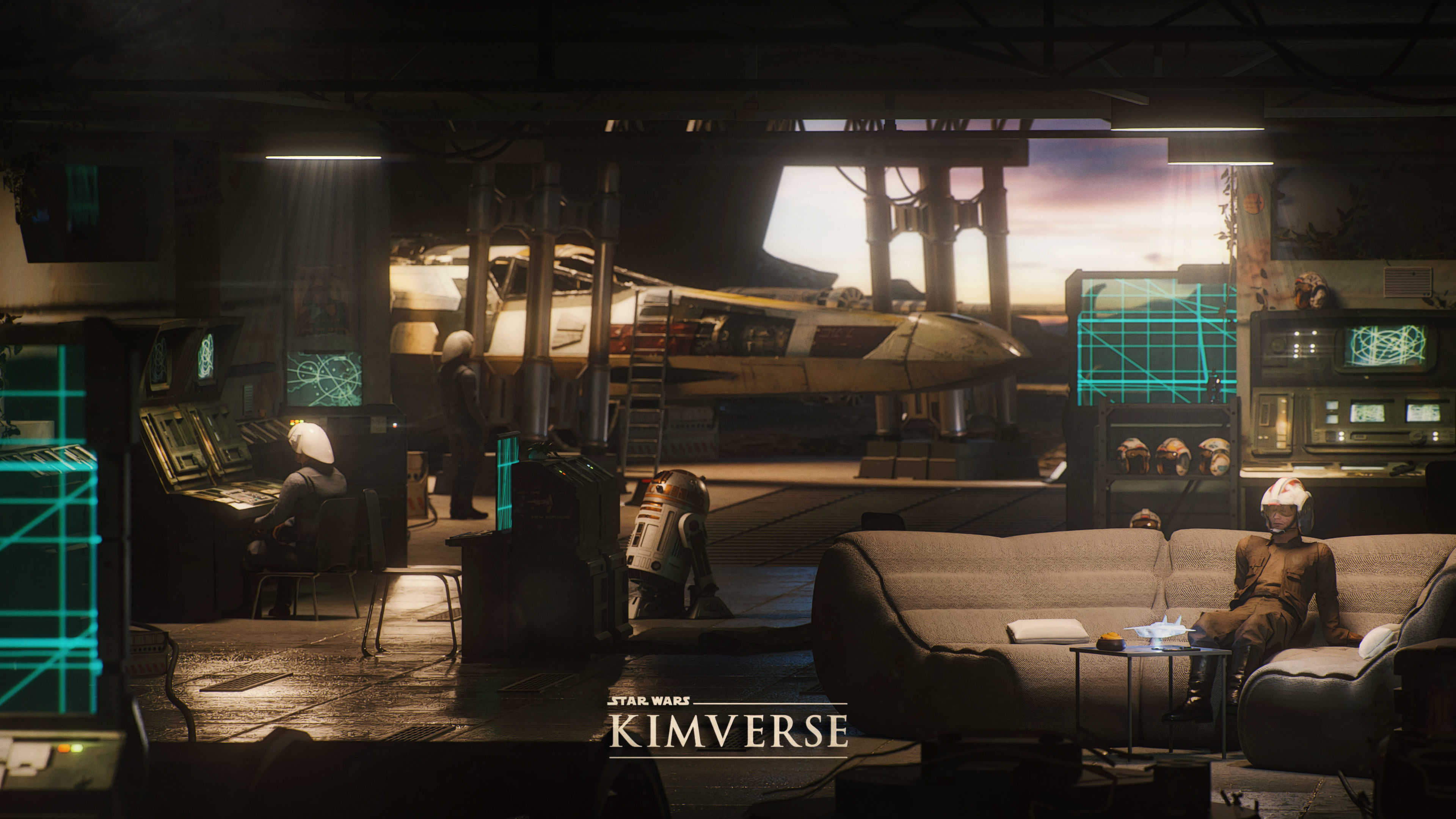 Rebel Base Kitbash BLENDER EDITION - Star Wars Low-poly 3D model_5