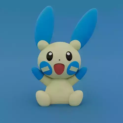 Minun - Pokemon 3D print model