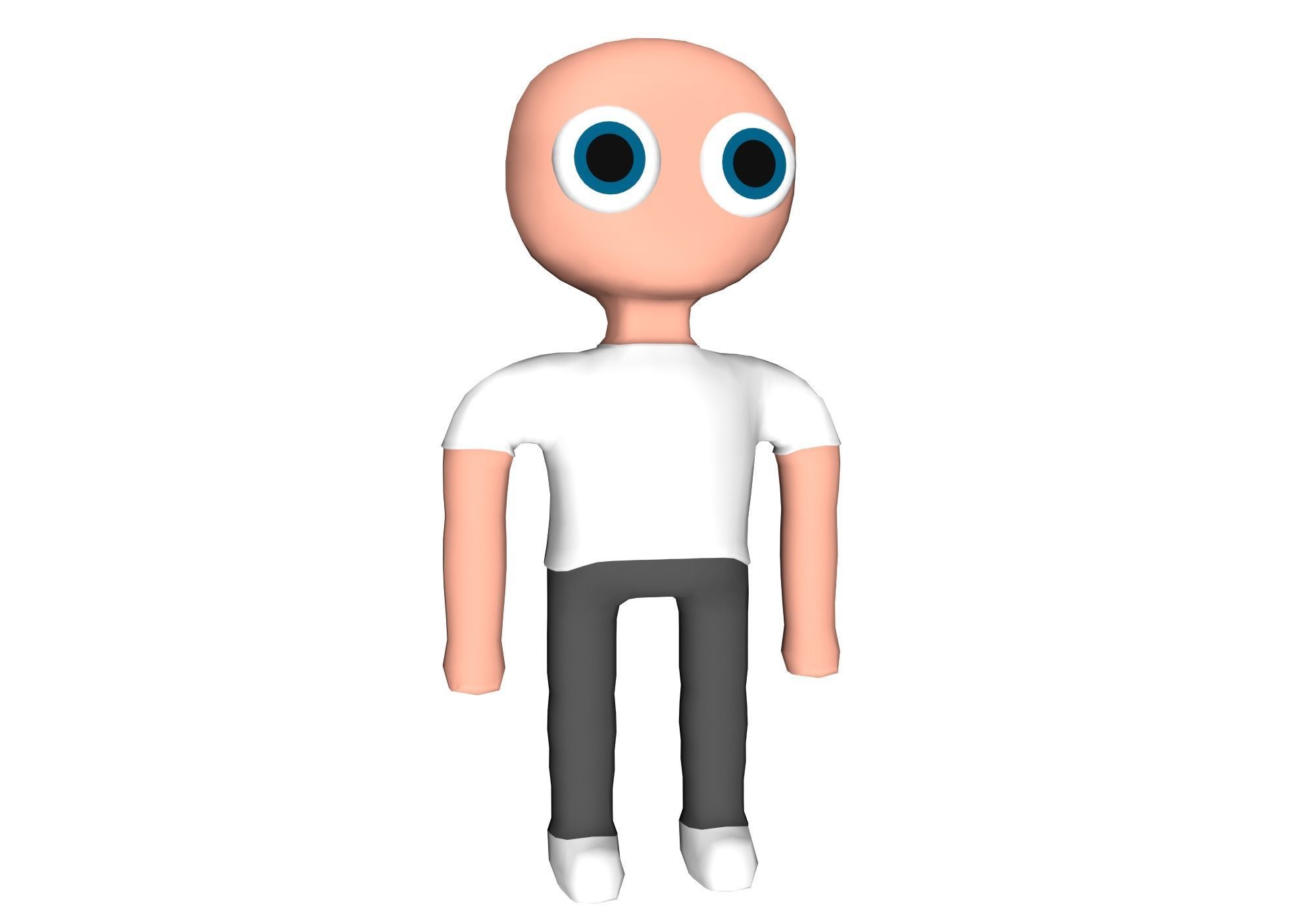 base mesh man Low-poly 3D model_18