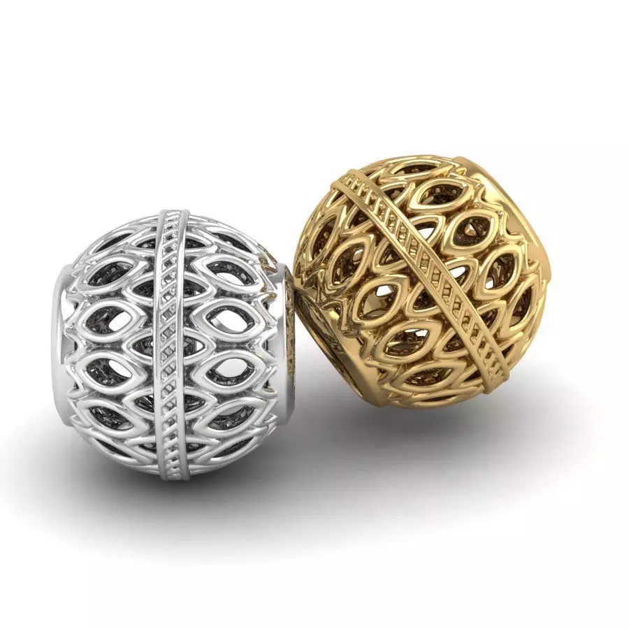 Bead charm-12 3D print model_0