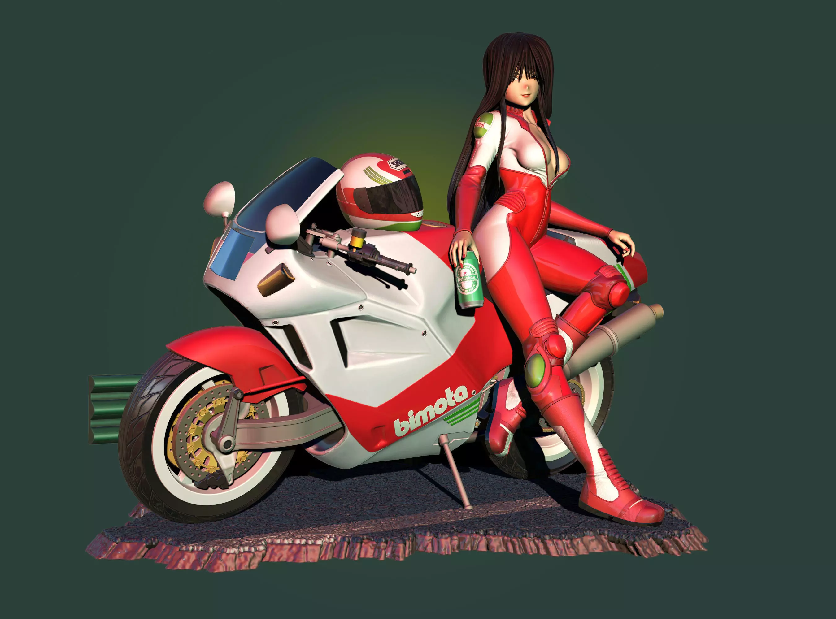 golden boy reiko 3D print model_0